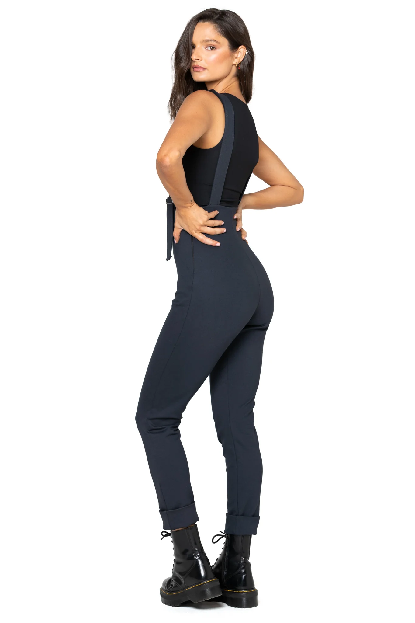 Charcoal Push It Ponte Ultra High Overall - Image 3