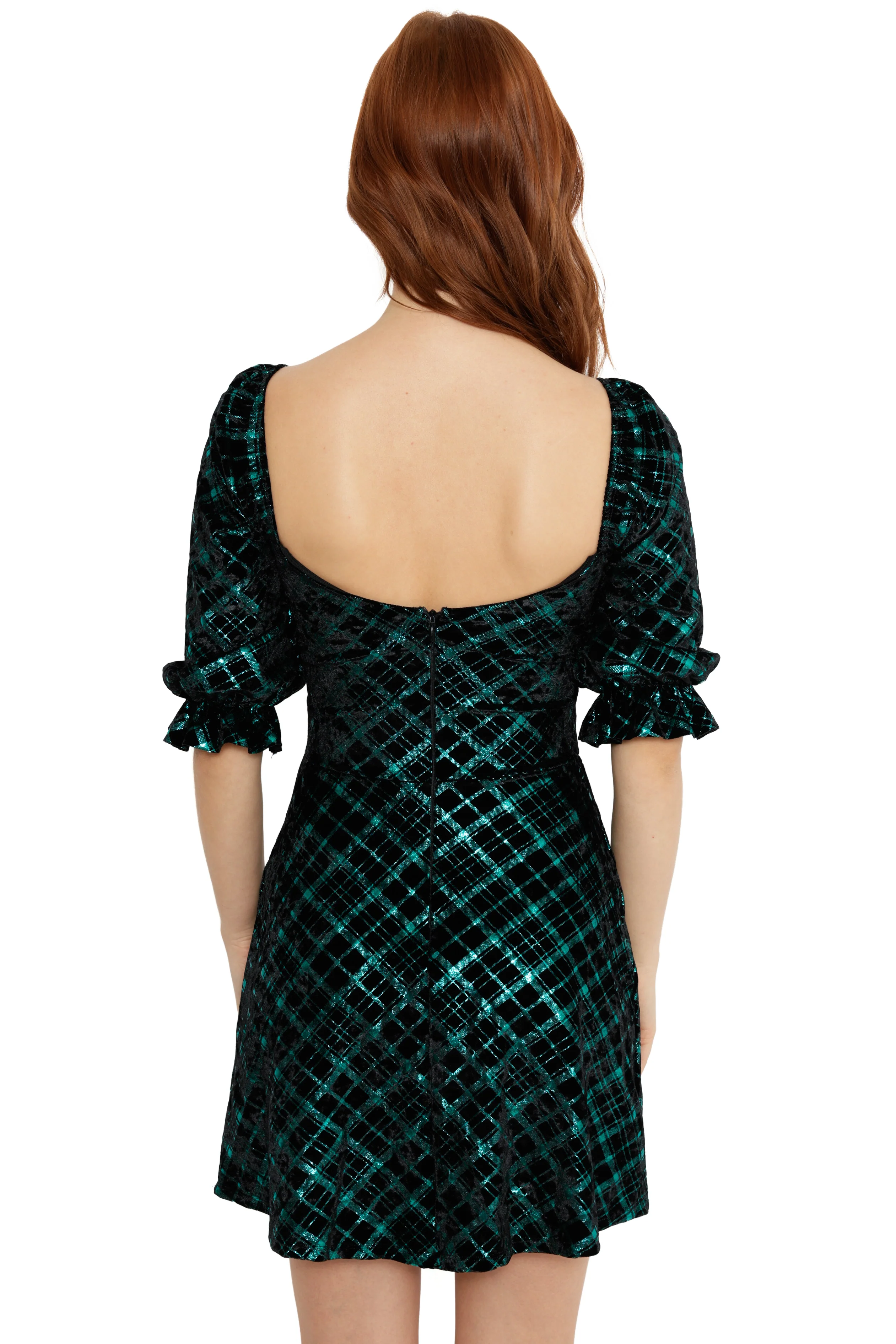 Check It Twice Green Foil Dress - Image 2