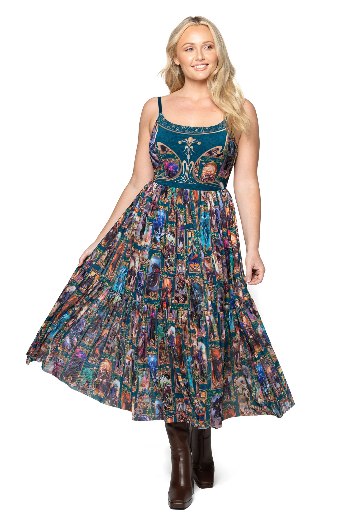 Class Art Scoop Sheer Midaxi Dress - Image 7