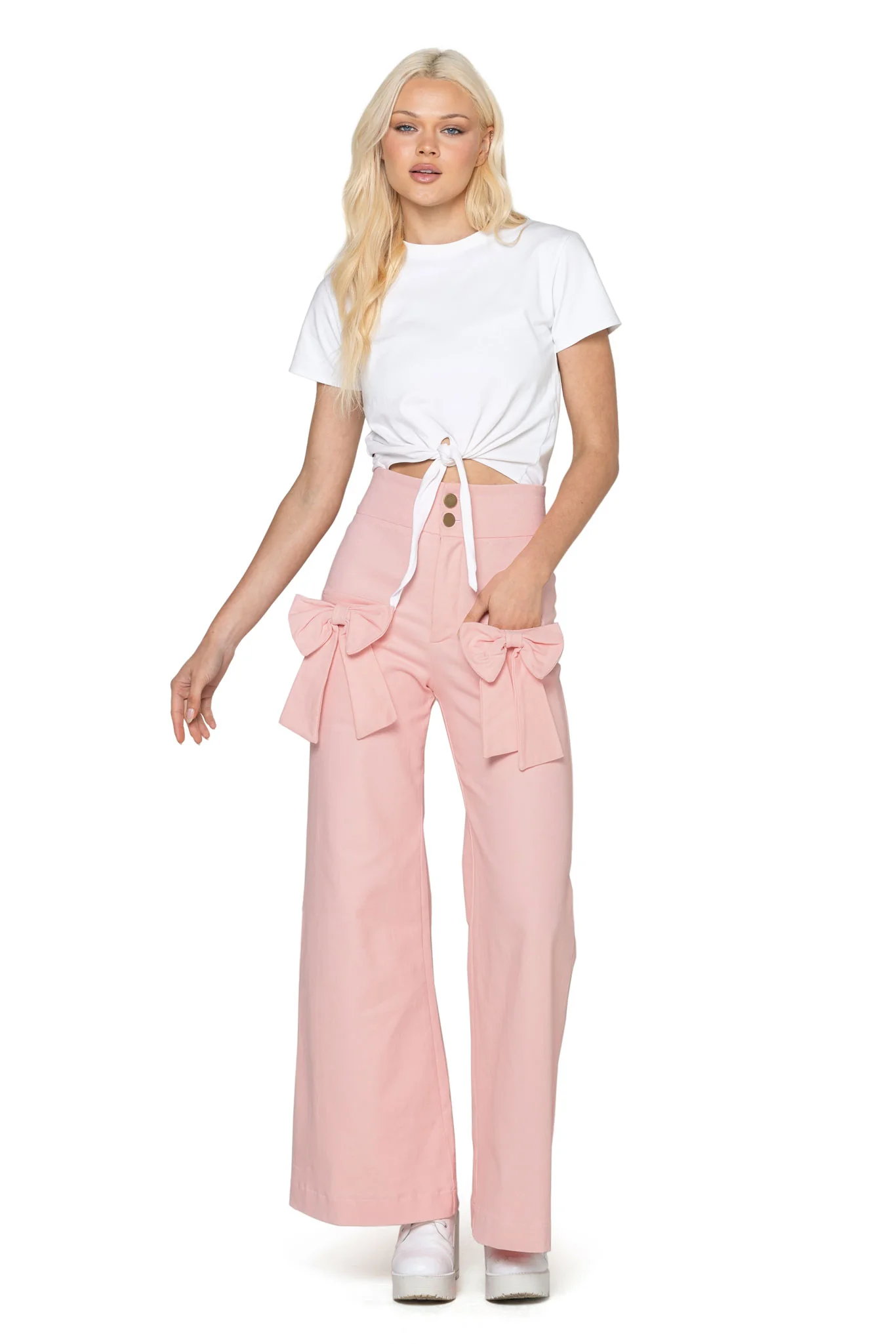 Cotton Candy Bow Pants - Image 2