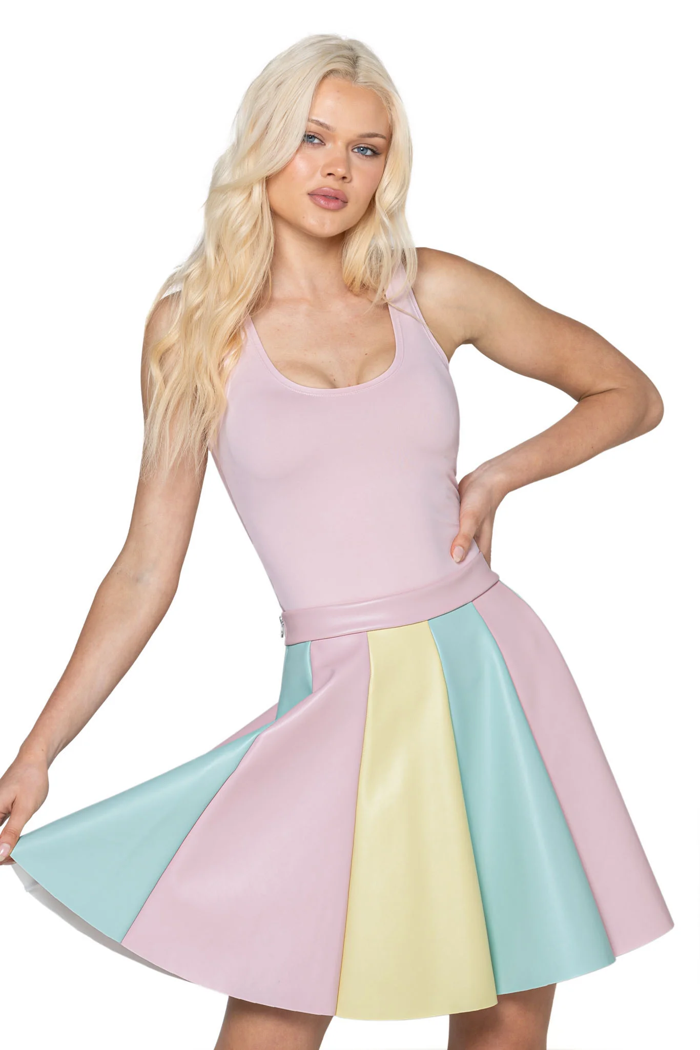 Cotton Candy Racer Scoop Tank - Image 5