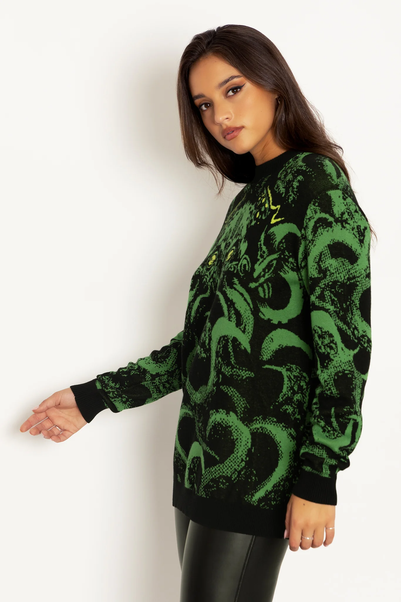 Cthulhu Oversized Knit Sweater - Image 5