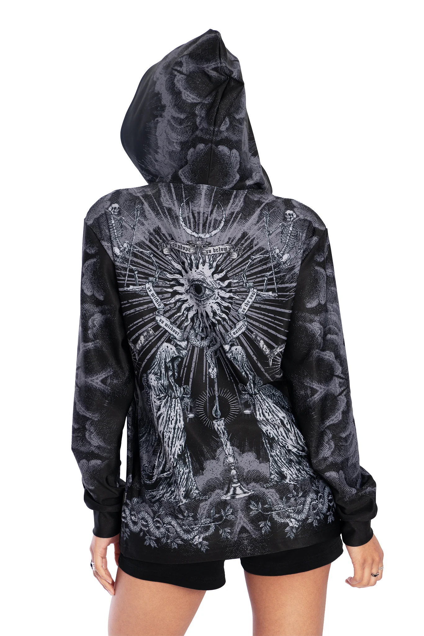 Dark Rites Oversized Hoodie Sweater - Image 2