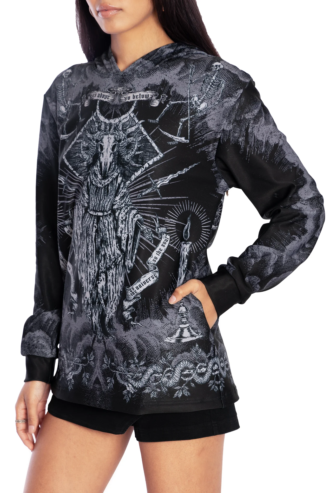 Dark Rites Oversized Hoodie Sweater - Image 3