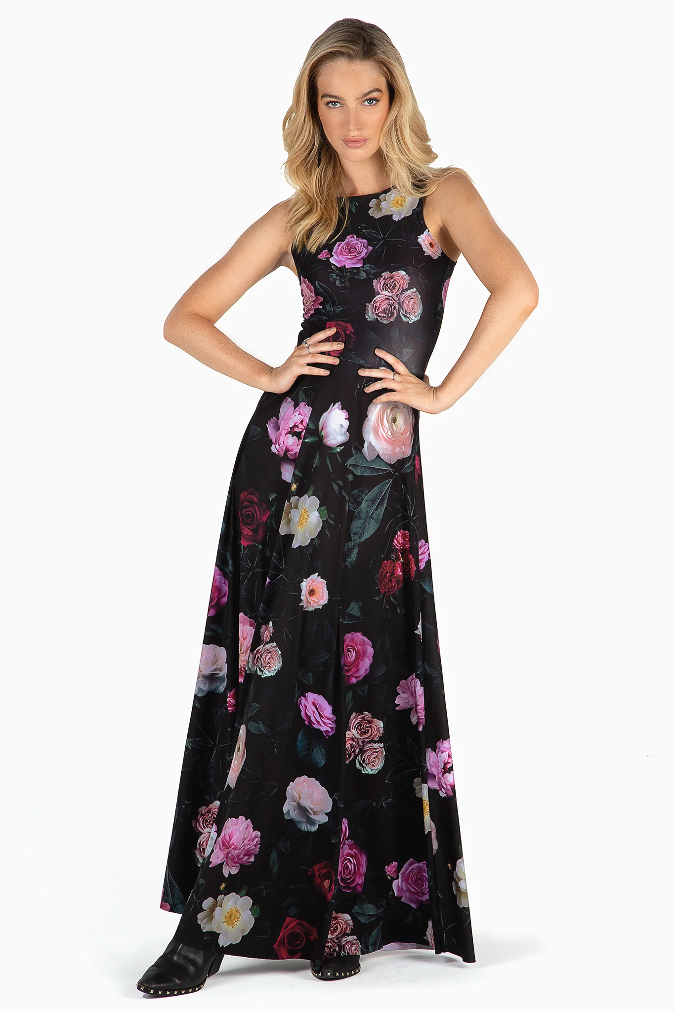 Dark Rose Princess Maxi Dress