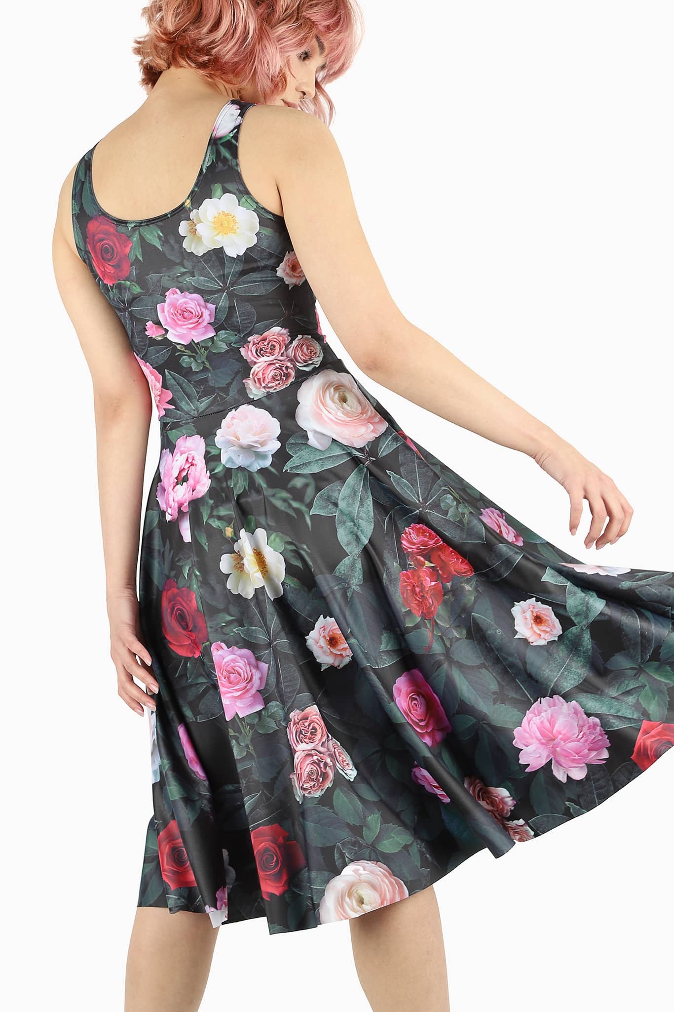 Dark Rose Scoop Midi Dress - Image 4