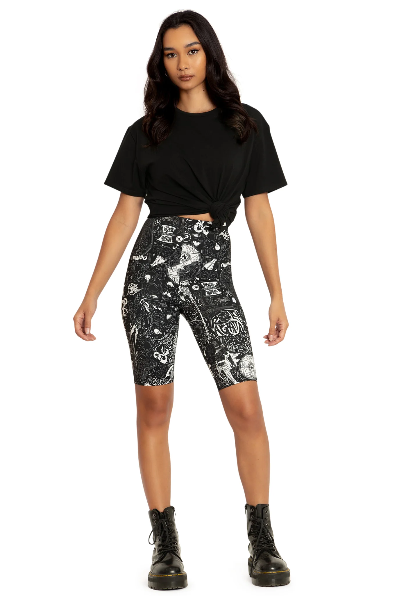 D&D Graffiti High Waisted Bike Pants - Image 4