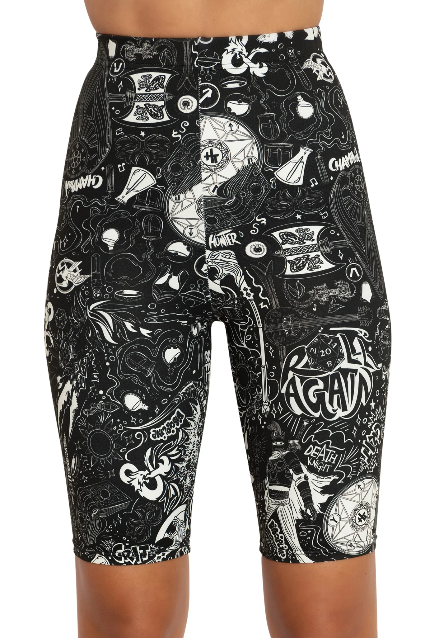 D&D Graffiti High Waisted Bike Pants - Image 5