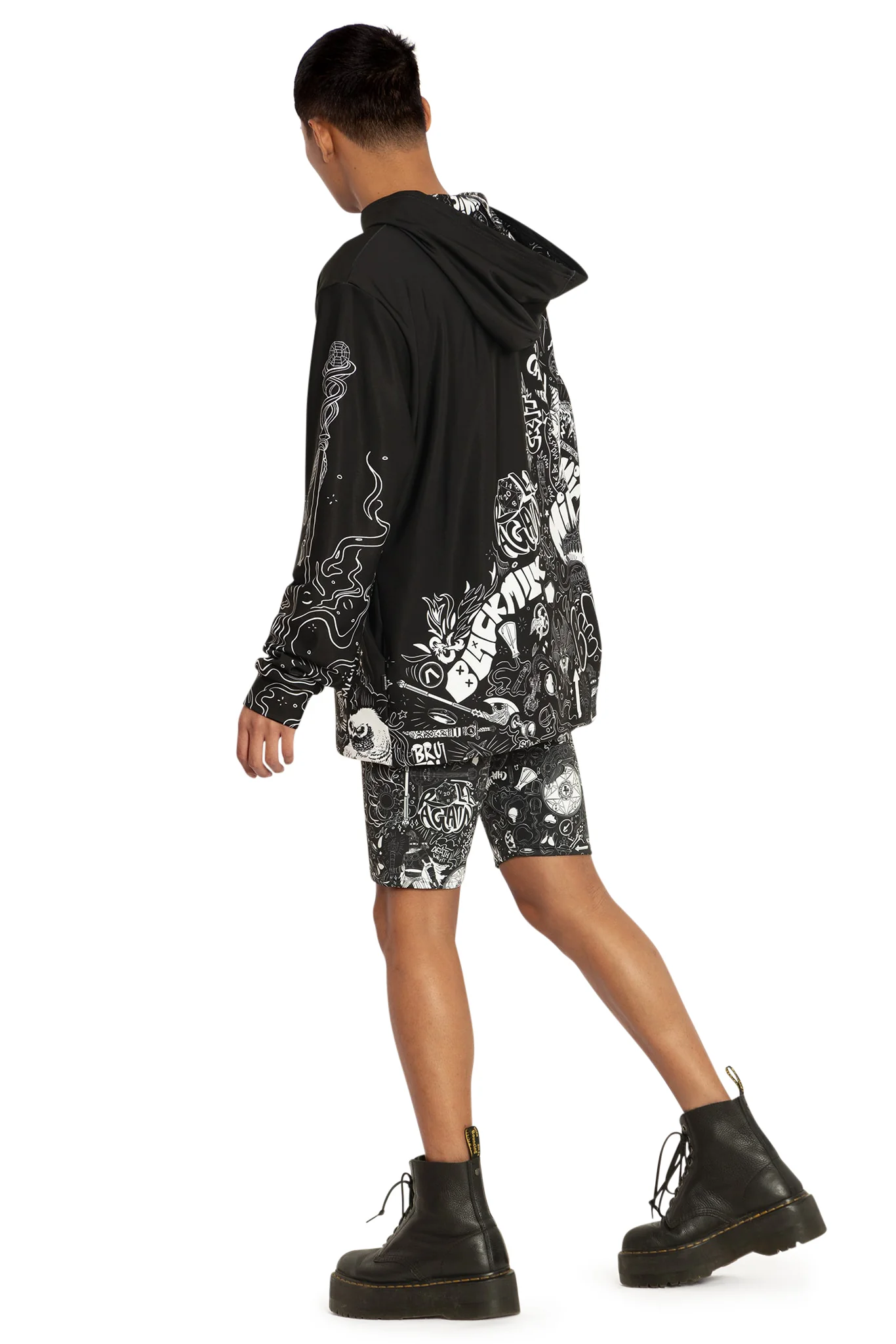 D&D Graffiti High Waisted Bike Pants - Image 9