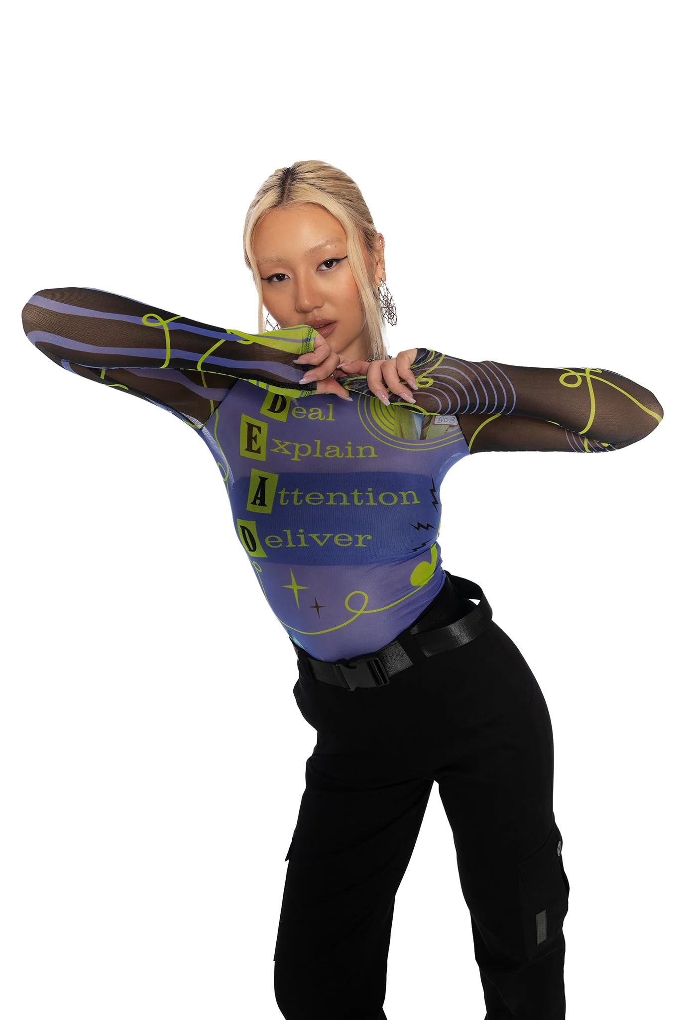 D.E.A.D. Sheer High Neck Long Sleeve Top - Image 8