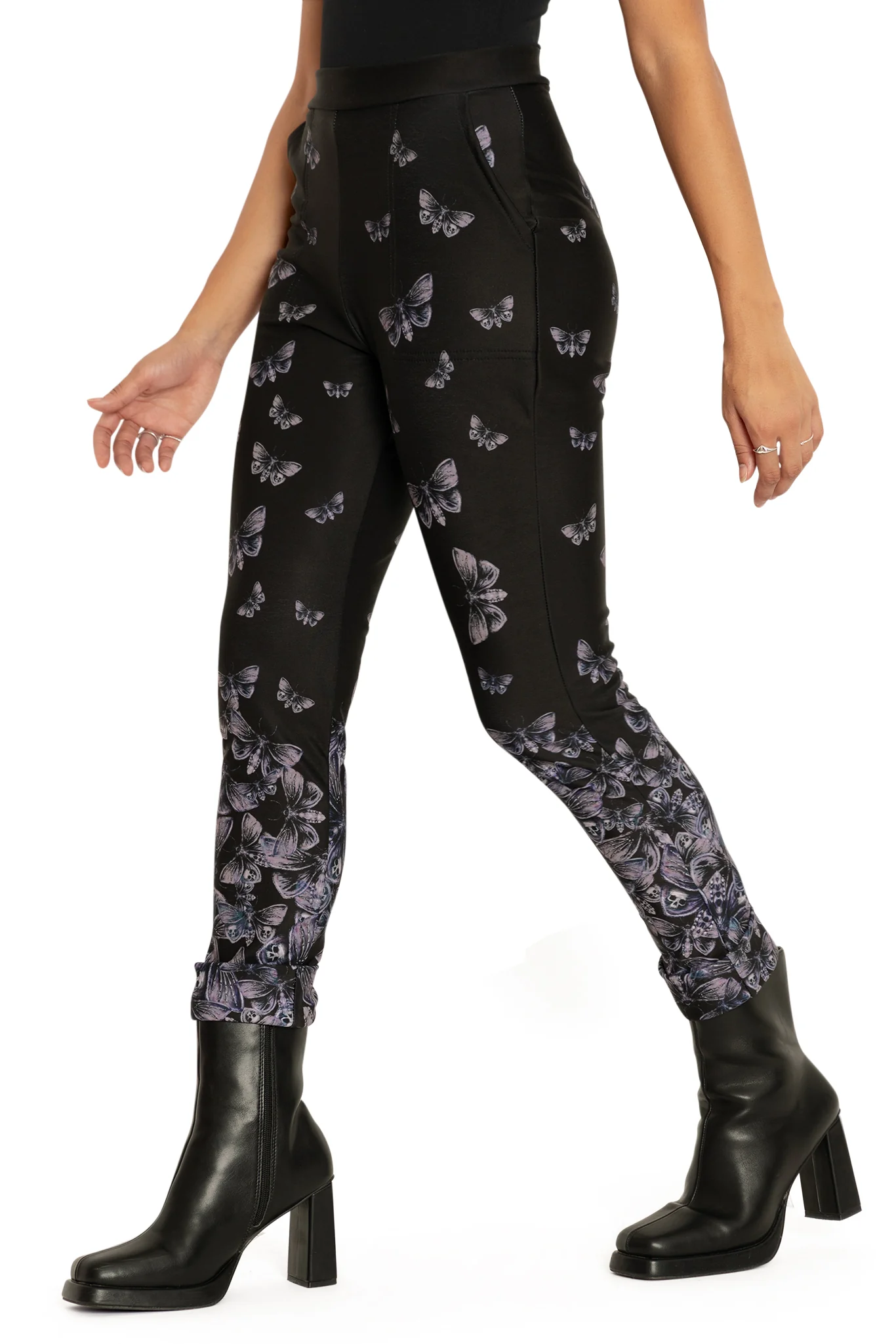 Death's Head Hawkmoth Cuffed Pants - Image 4