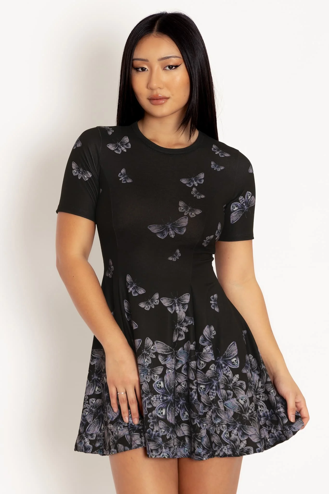 Death's Head Hawkmoth Evil Tee Dress