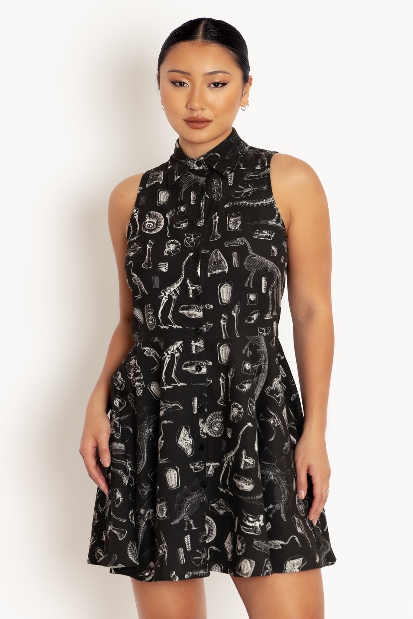 Dino Bones Work It Skater Dress - Image 6