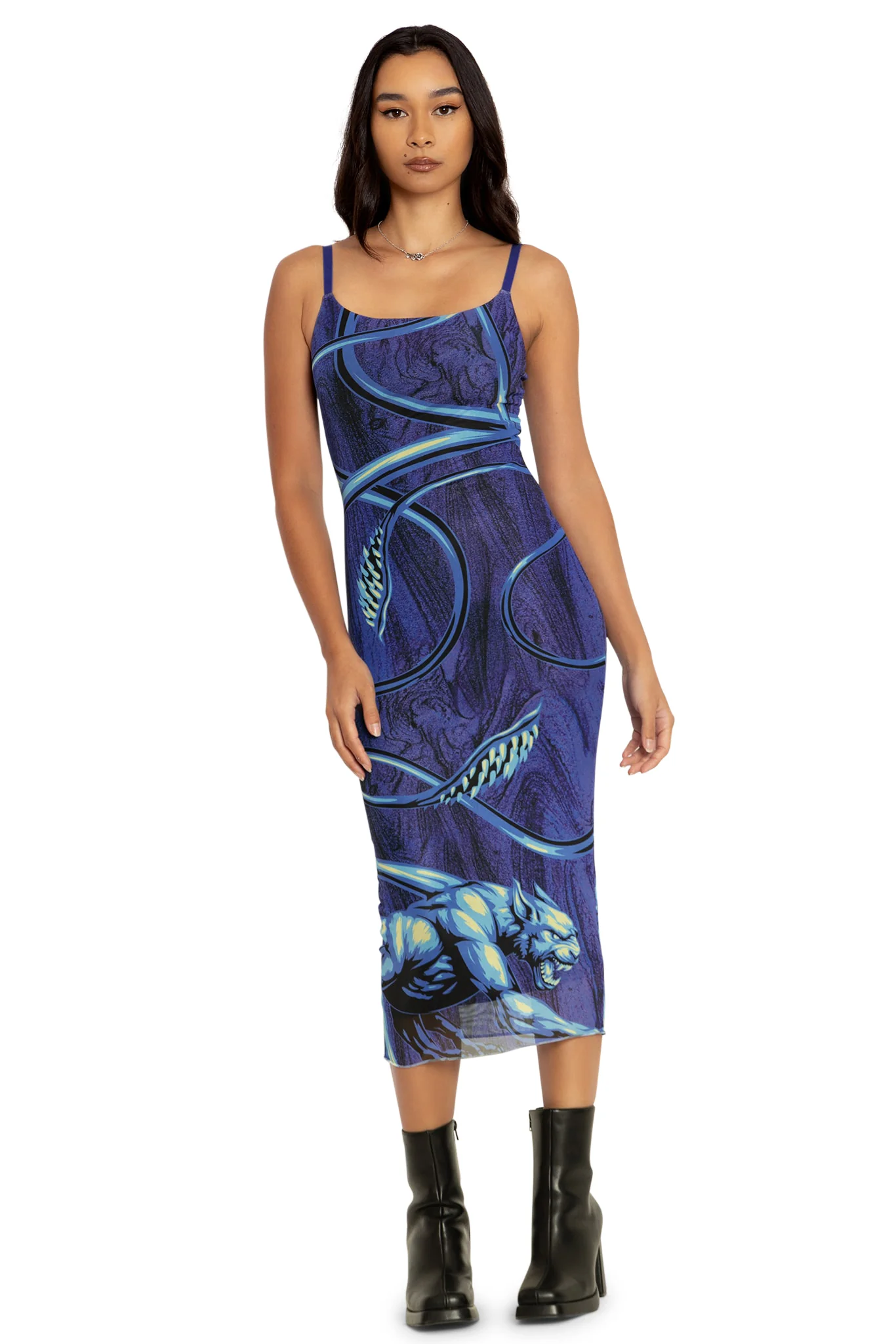 Displacer Beast Sheer Bodycon Slip Dress