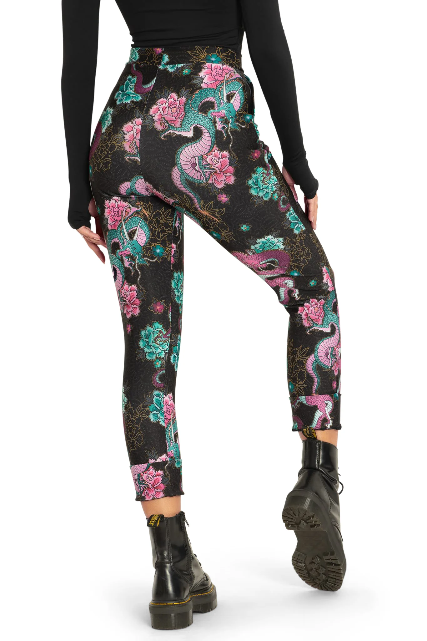 Dragon Bouquet Cuffed Pants - Image 2