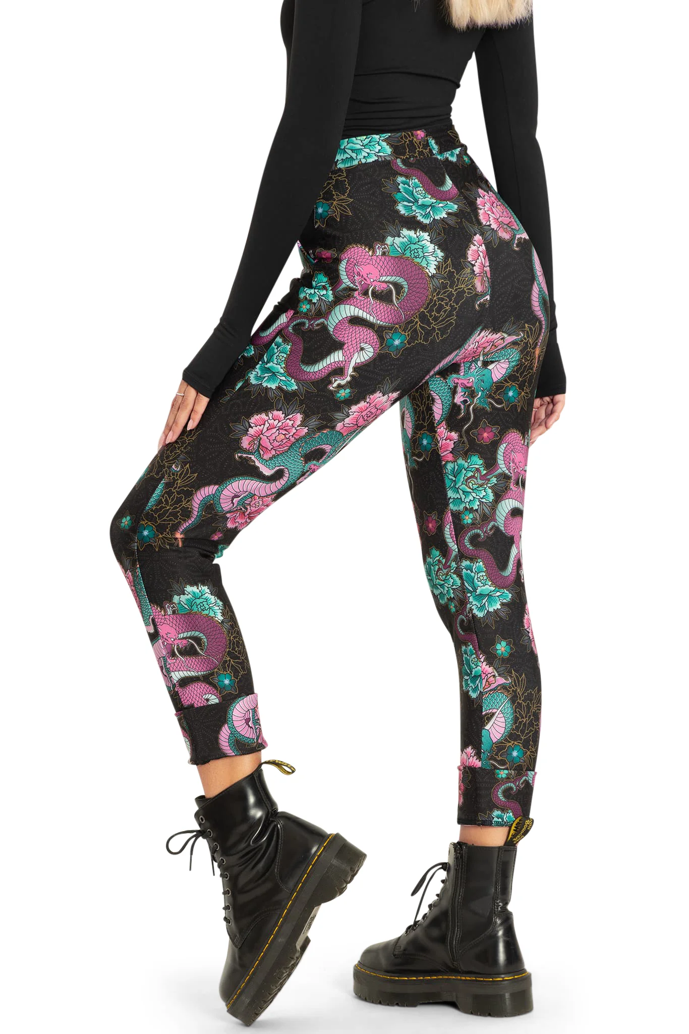 Dragon Bouquet Cuffed Pants - Image 4