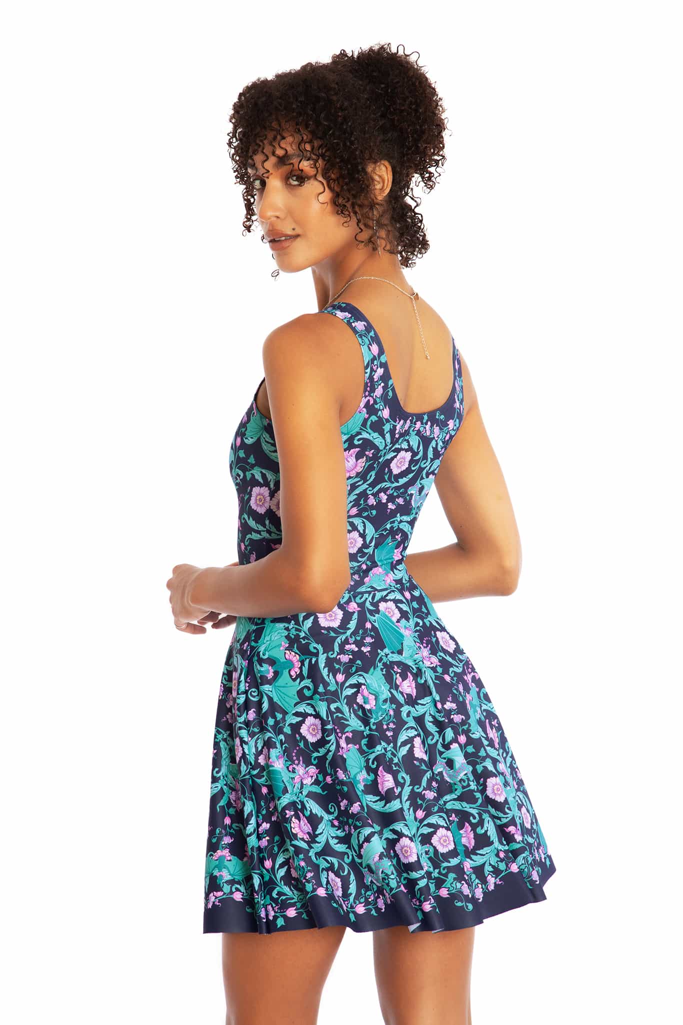 Dragon Garden Scoop Skater Dress - Image 2