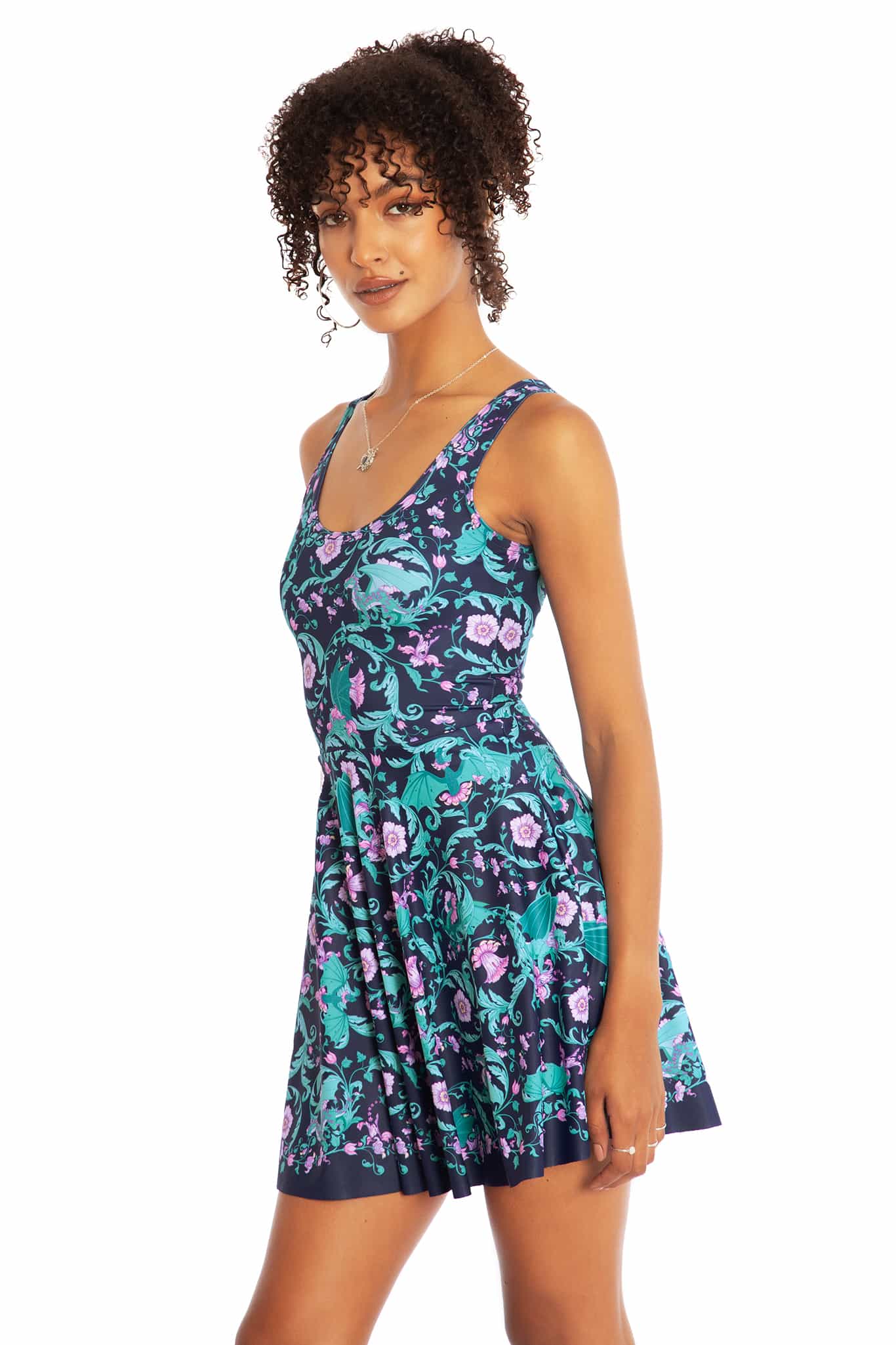 Dragon Garden Scoop Skater Dress - Image 6