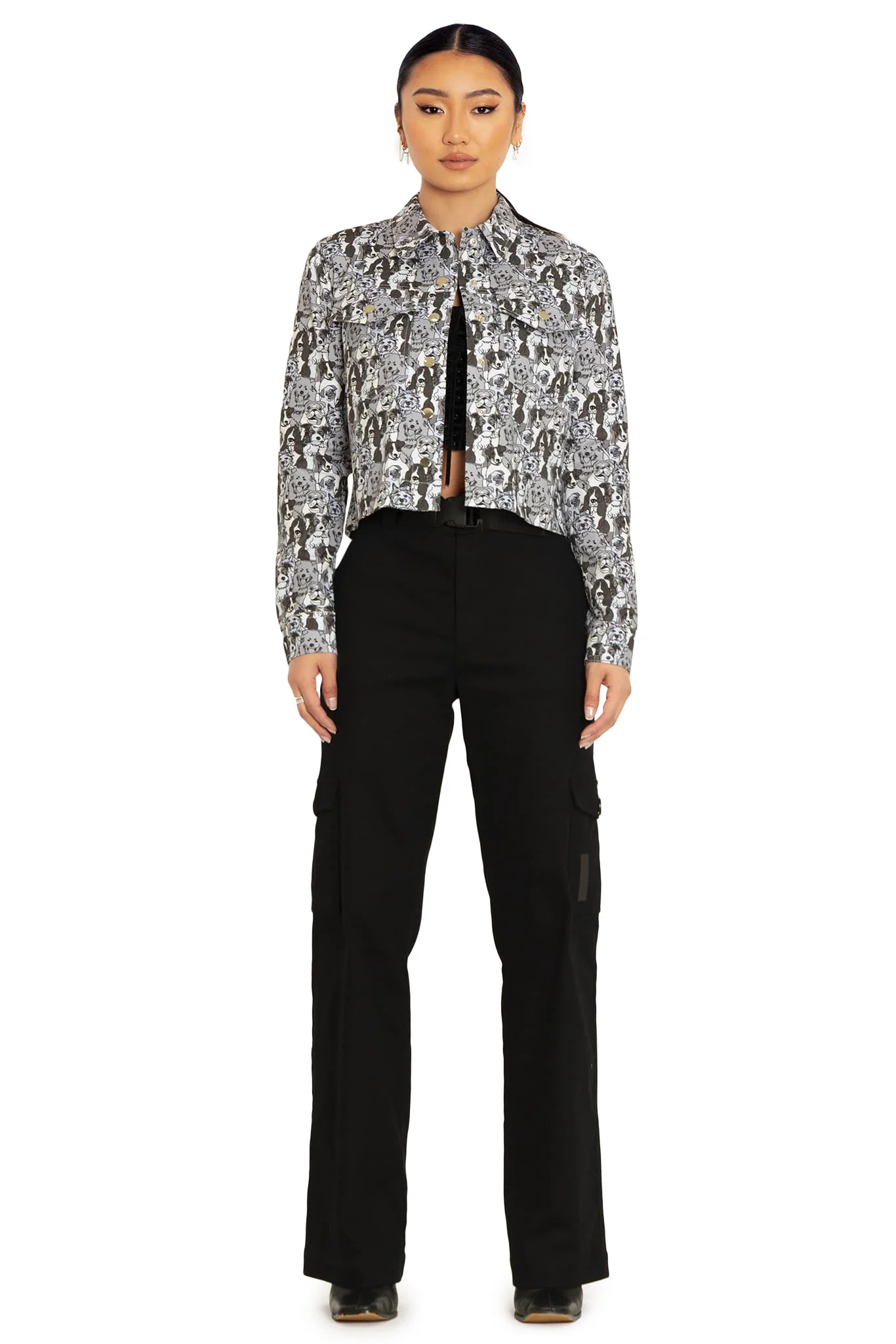 Drawn Dogs Crop Jacket - Image 5