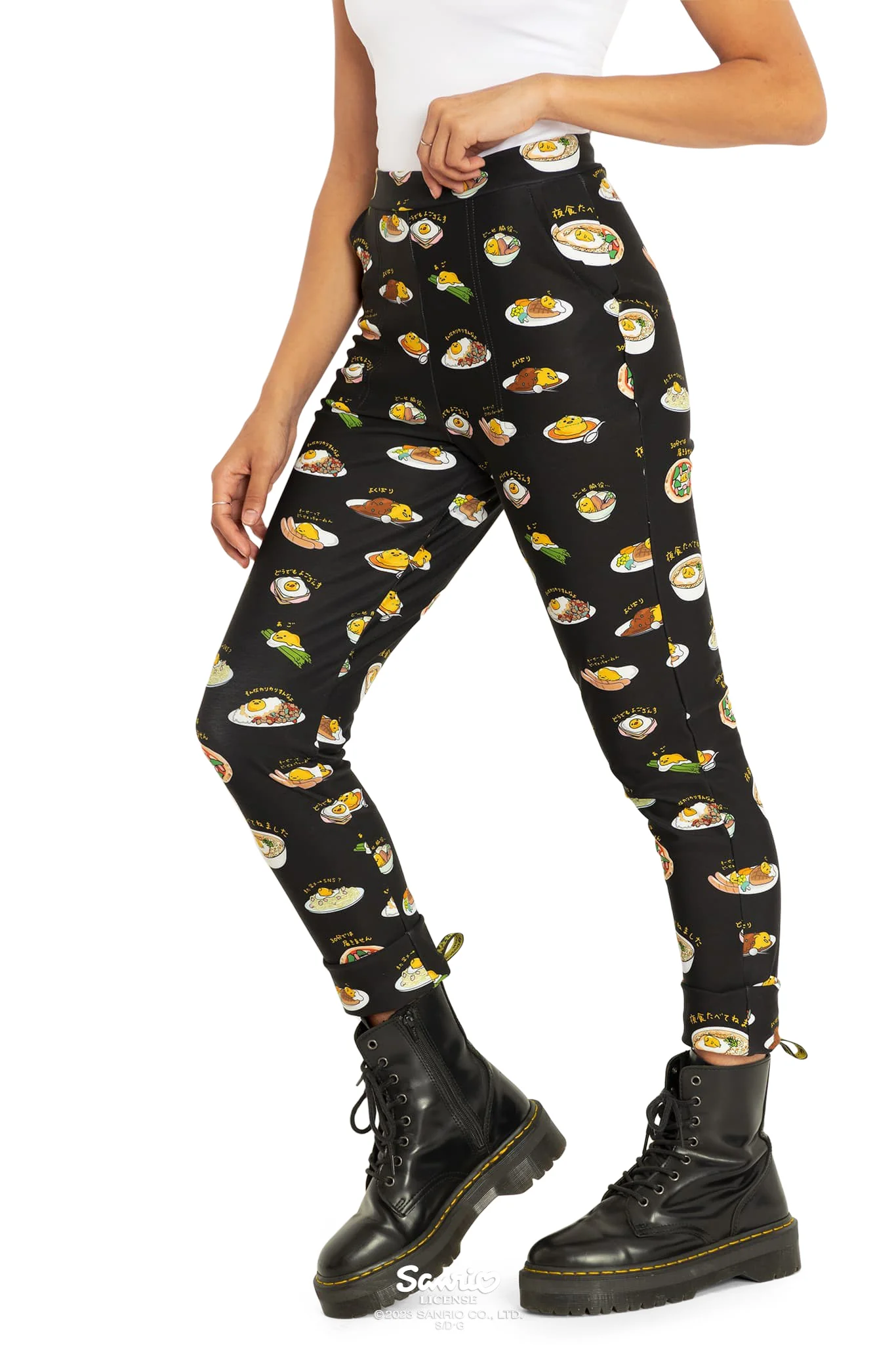 Eat With Gudetama Cuffed Pants - Image 5