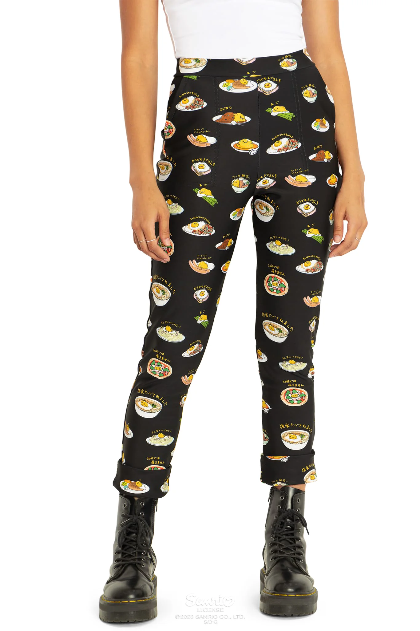 Eat With Gudetama Cuffed Pants - Image 6