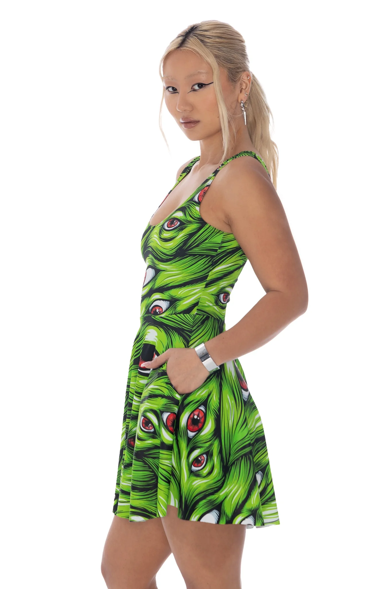 Eye On You Scoop Skater Dress - Image 5
