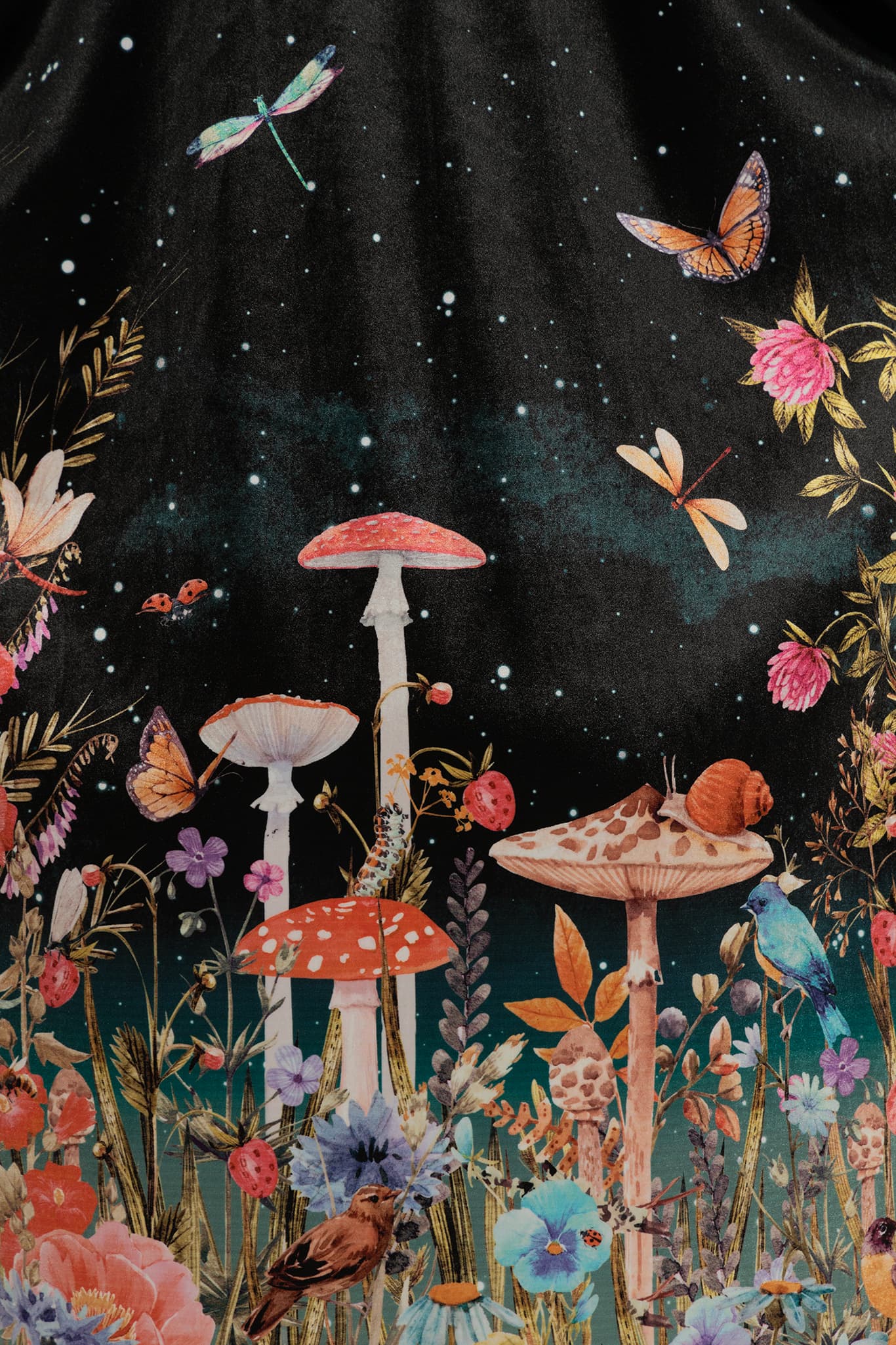 Fairytale Floral Velvet Robe - Image 4