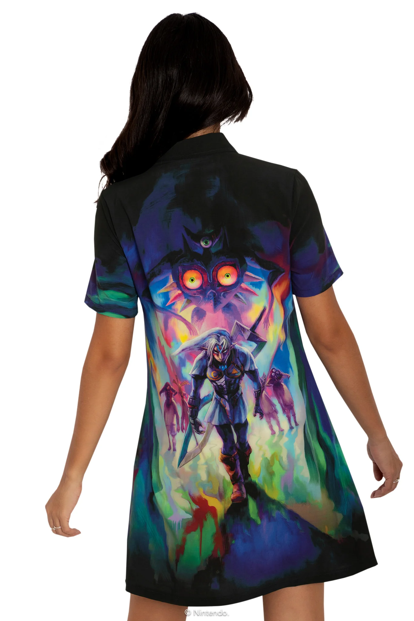 Fierce Deity Link Short Sleeve Shirt Dress - Image 2