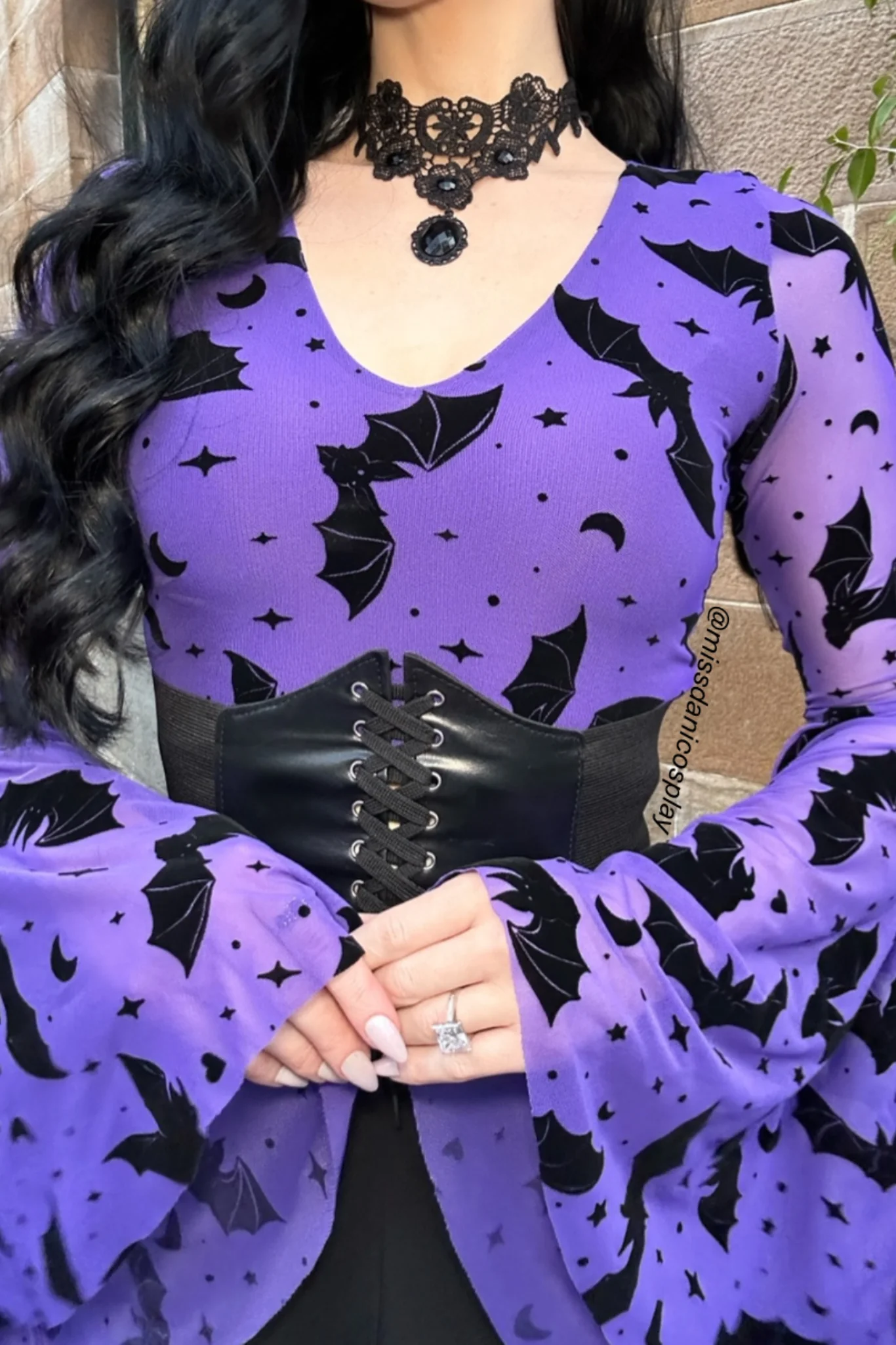Flock Of Bats Purple Spectre Top - Image 3