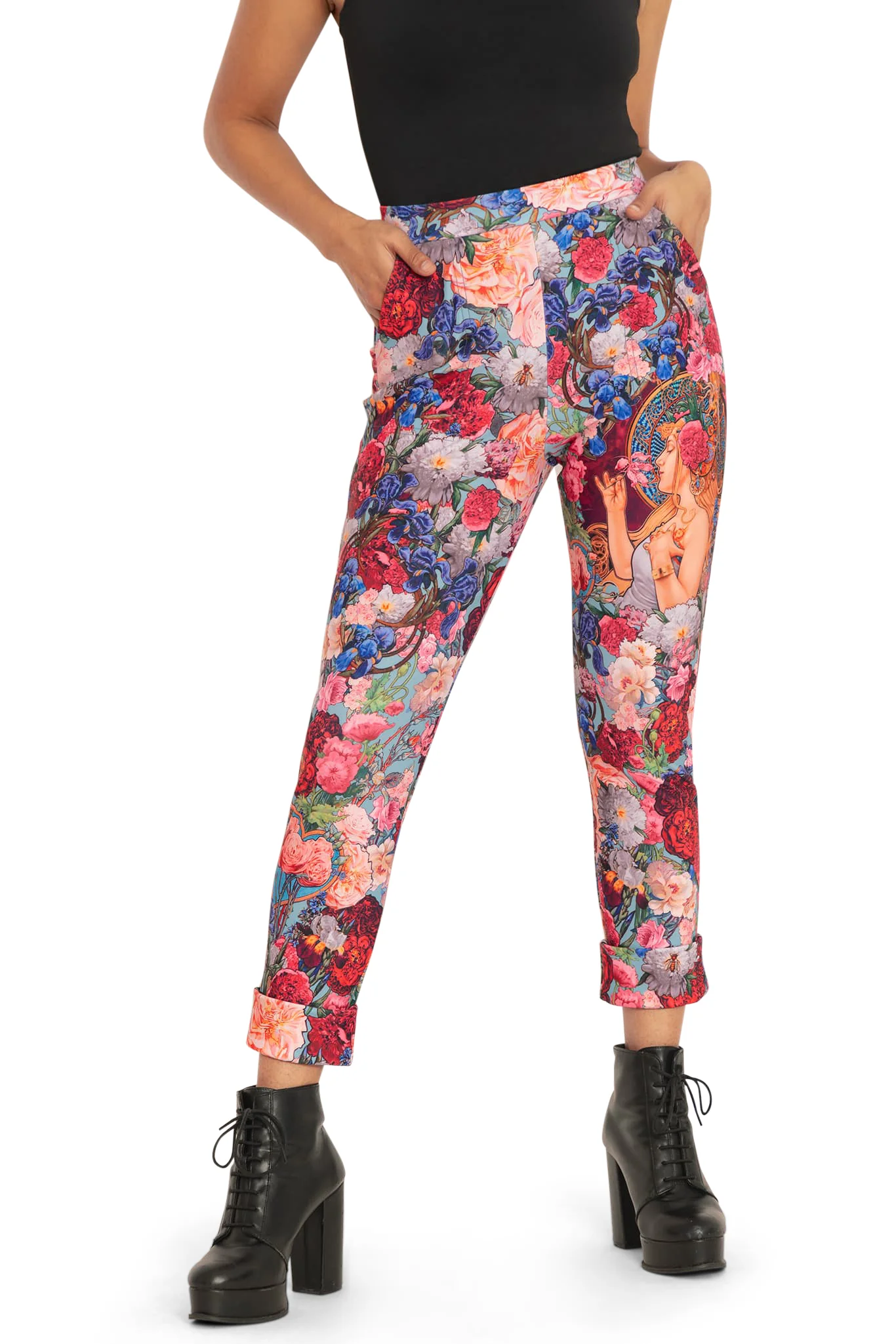 Fragrance Of Violets Cuffed Pants - Image 6