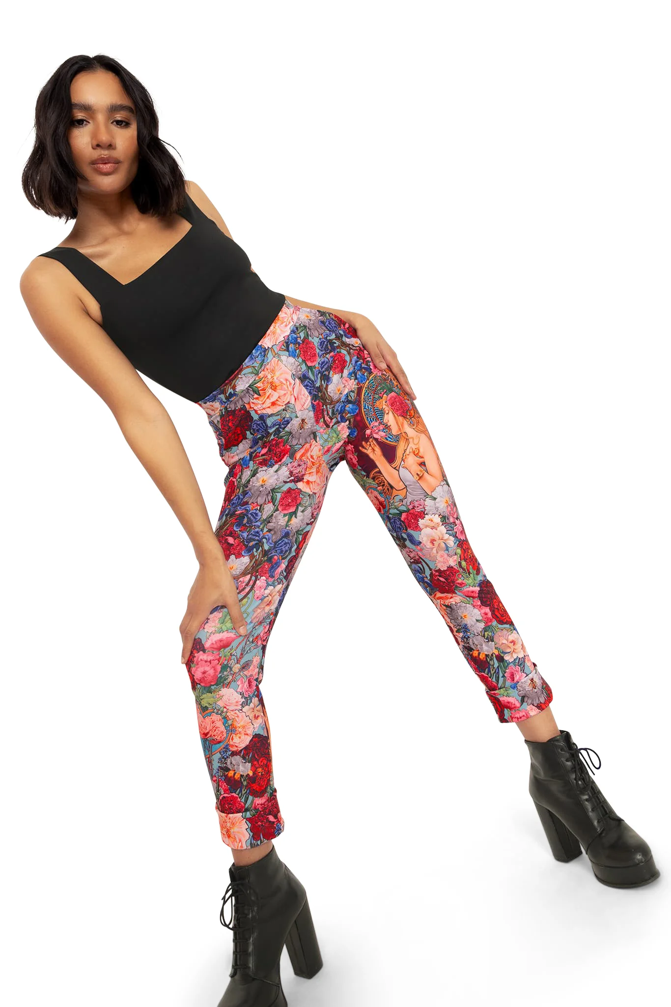 Fragrance Of Violets Cuffed Pants - Image 7
