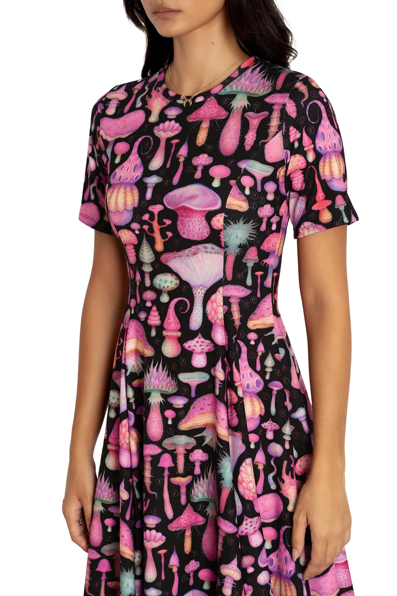 Fungirl Black Longline Evil Tee Dress - Image 3