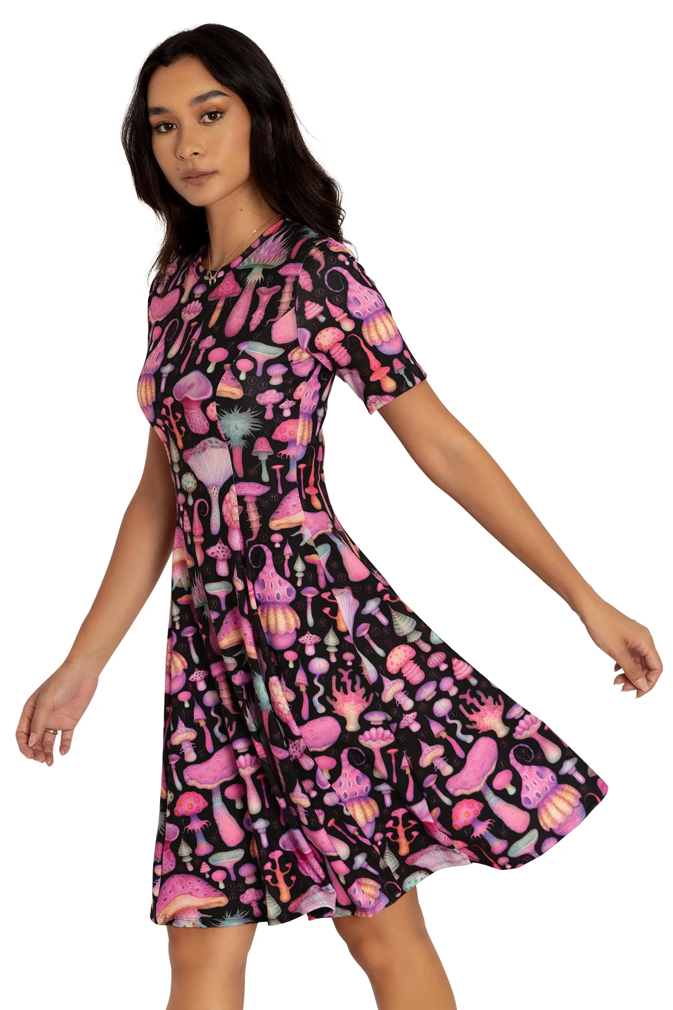 Fungirl Black Longline Evil Tee Dress - Image 5