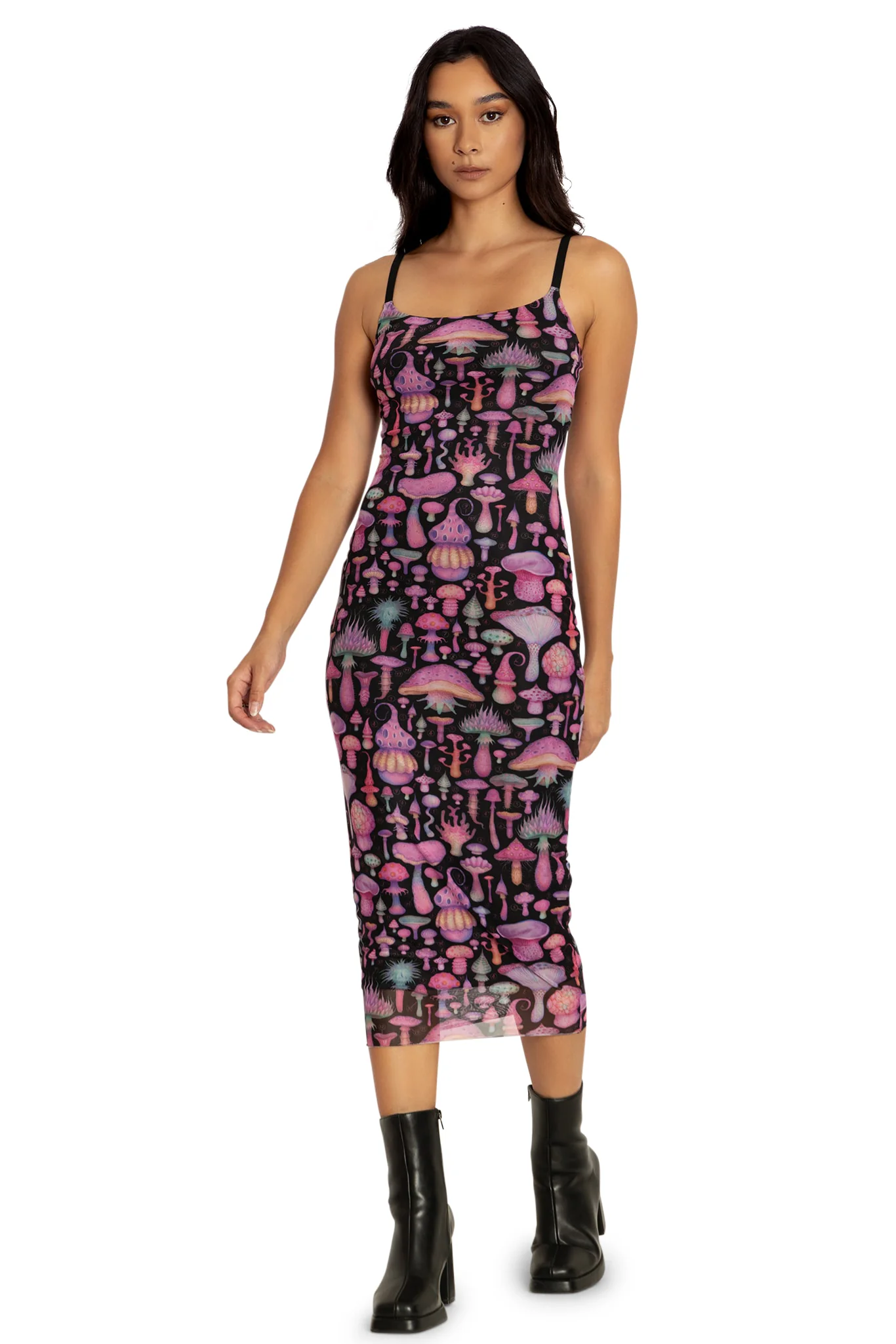 Fungirl Black Sheer Bodycon Slip Dress