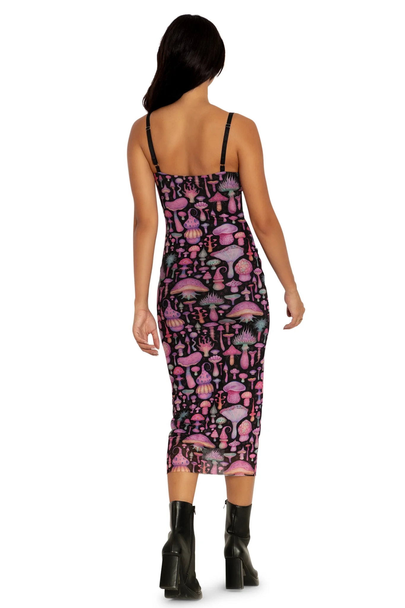 Fungirl Black Sheer Bodycon Slip Dress - Image 2