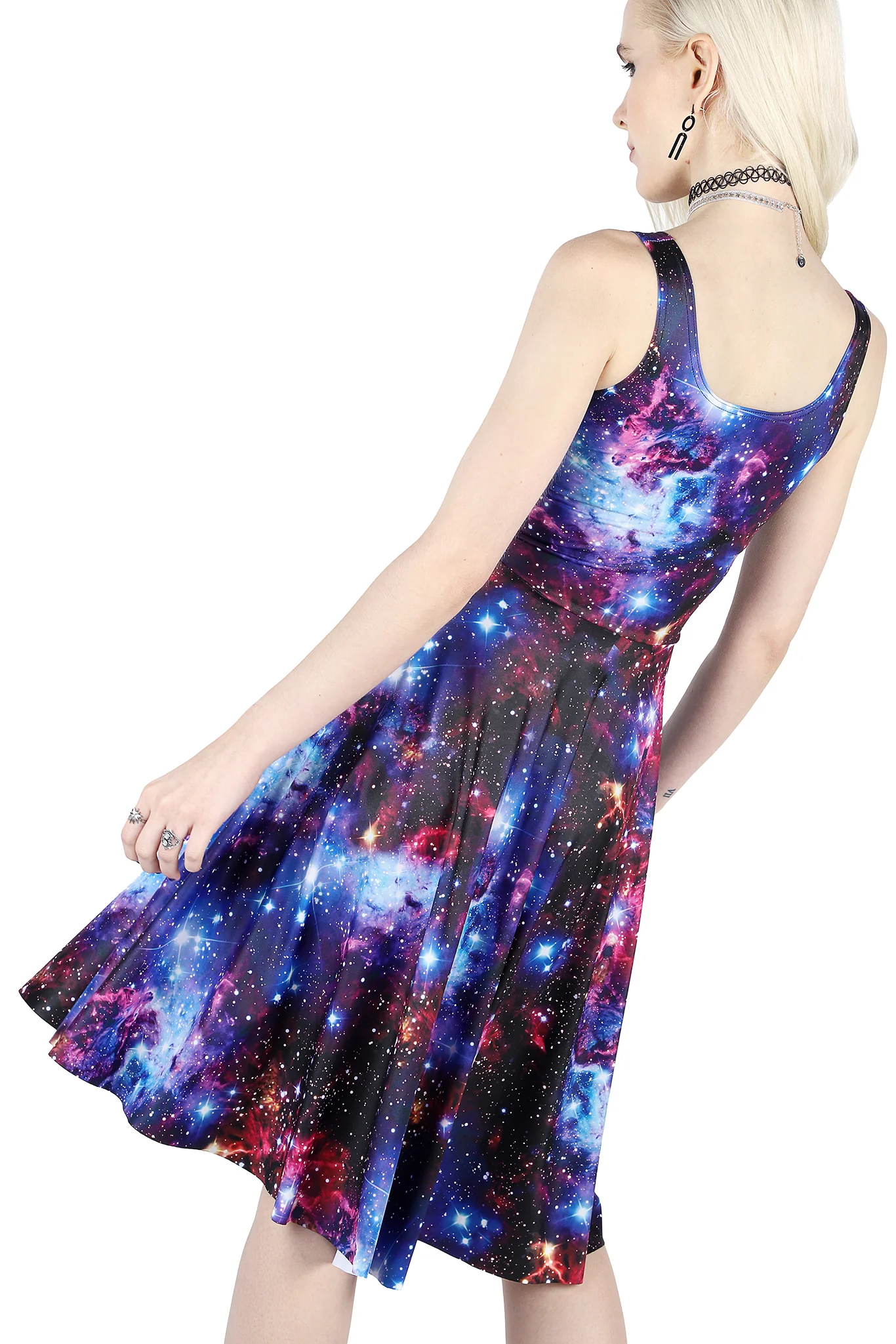 Galaxy Amethyst Scoop Longline Dress - Image 2