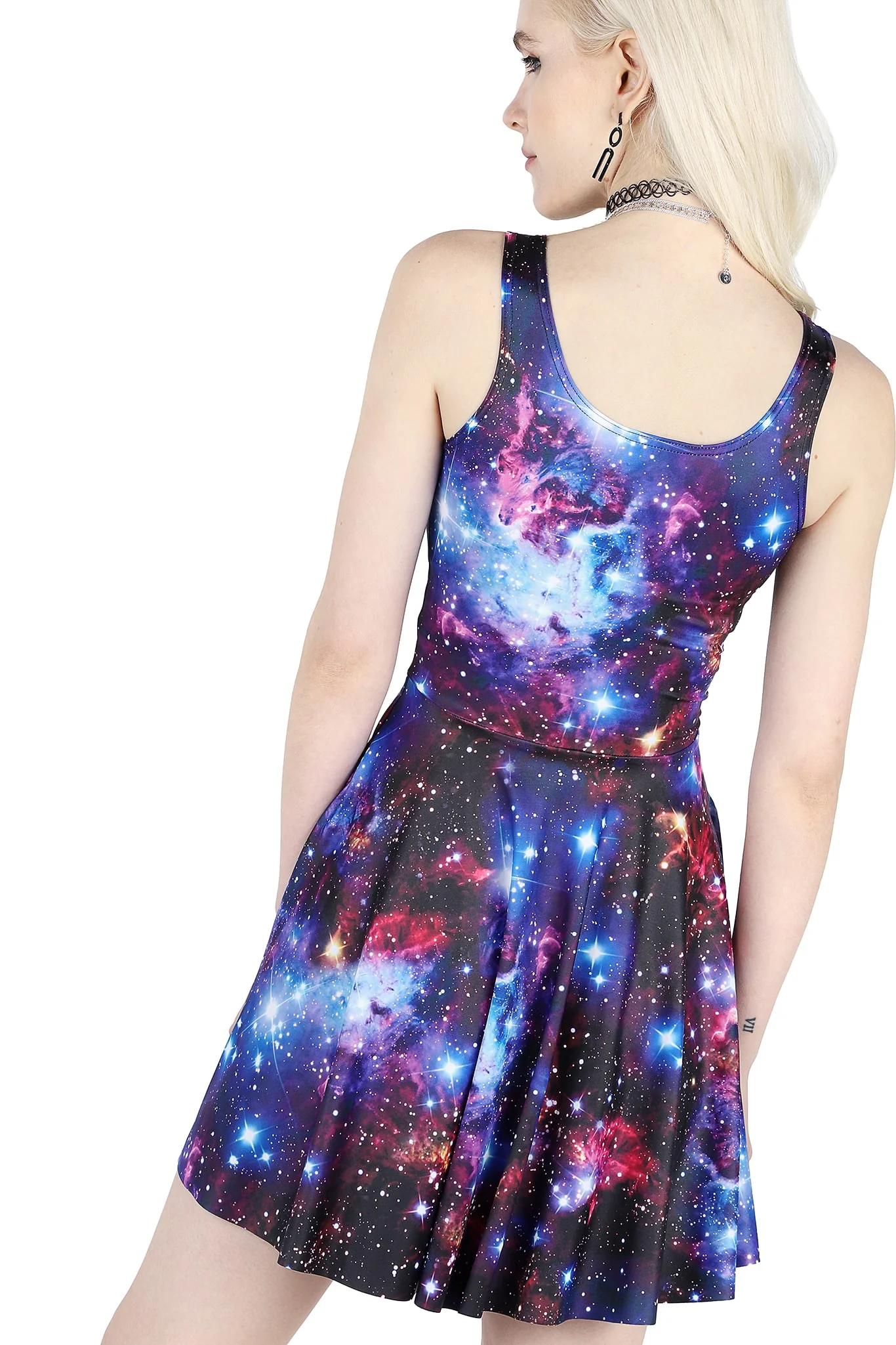 Galaxy Amethyst Scoop Skater Dress - Image 2
