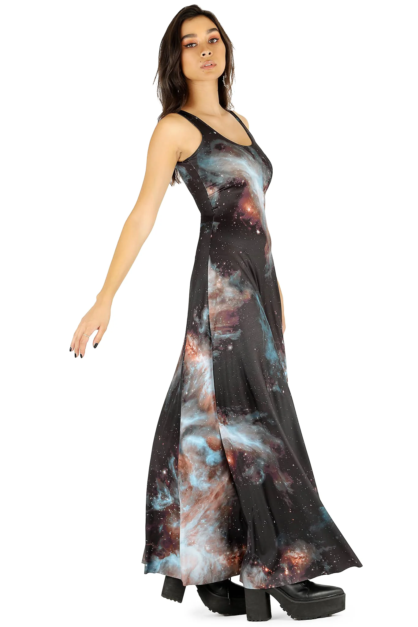 Galaxy Black Maxi Dress - Image 3