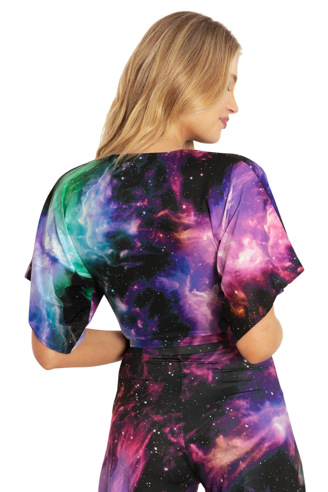 Galaxy Butterfly Kimono Tie Top - Image 2