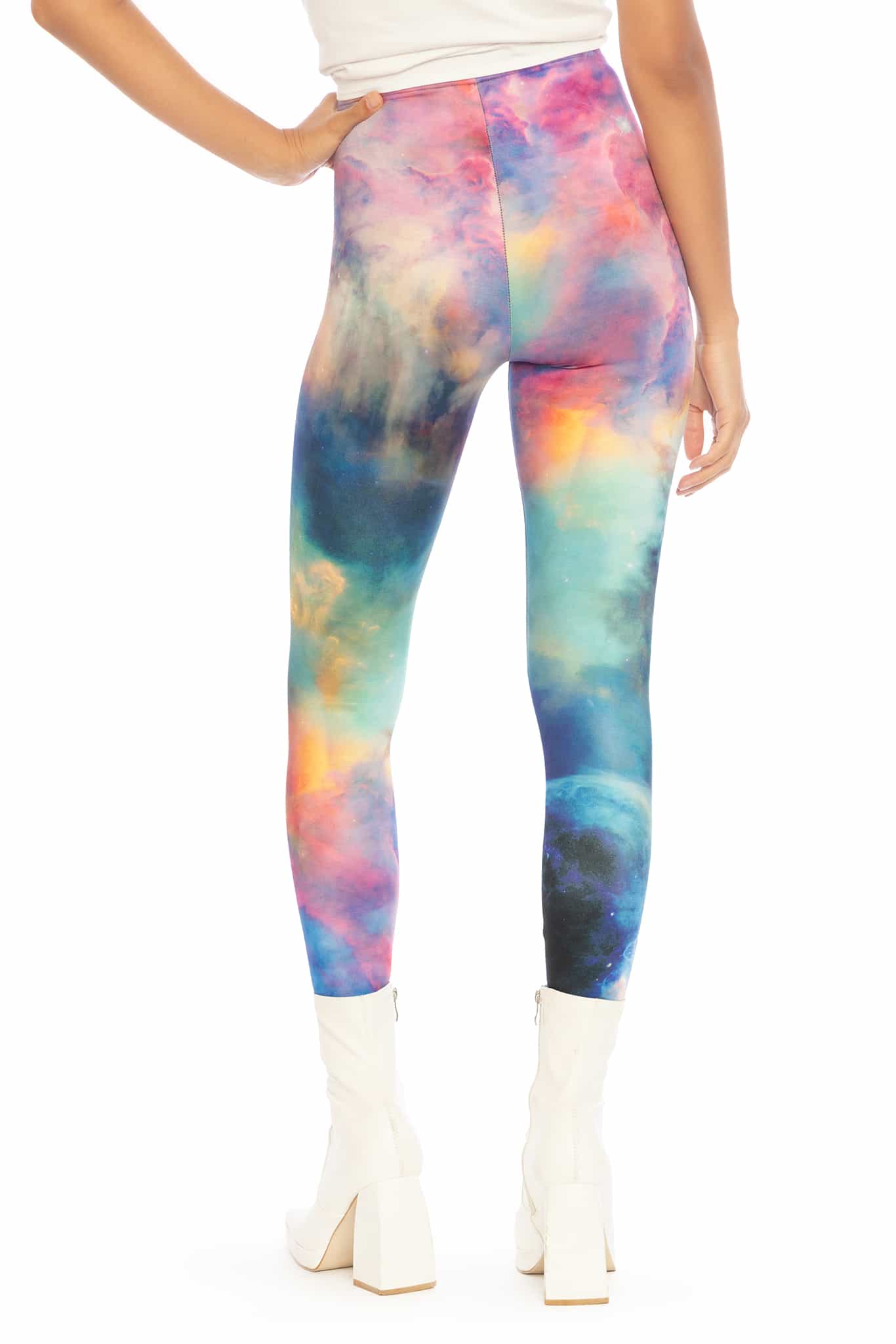 Galaxy Lagoon High Waisted Leggings - Image 6