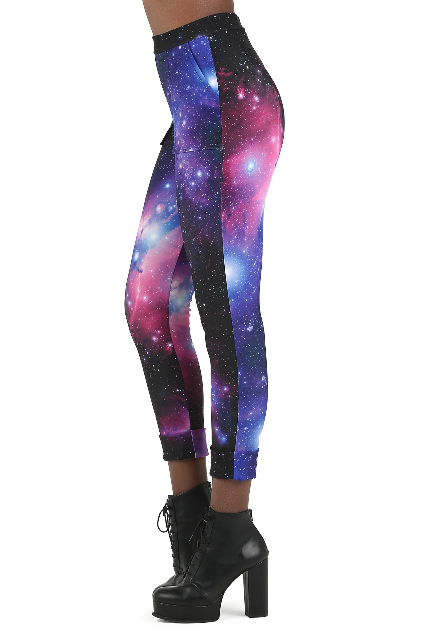 Galaxy Purple Cuffed Pants - Image 3