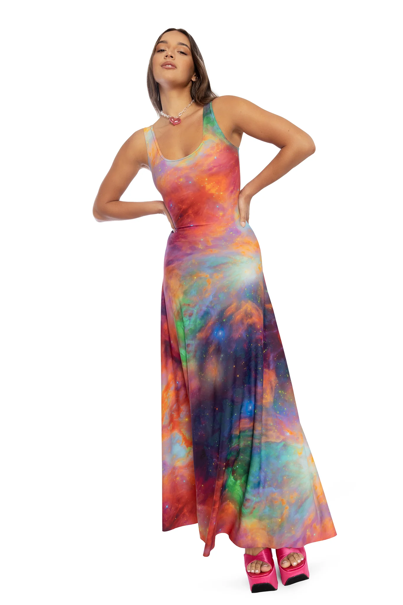 Galaxy Rainbow Maxi Dress - Image 6