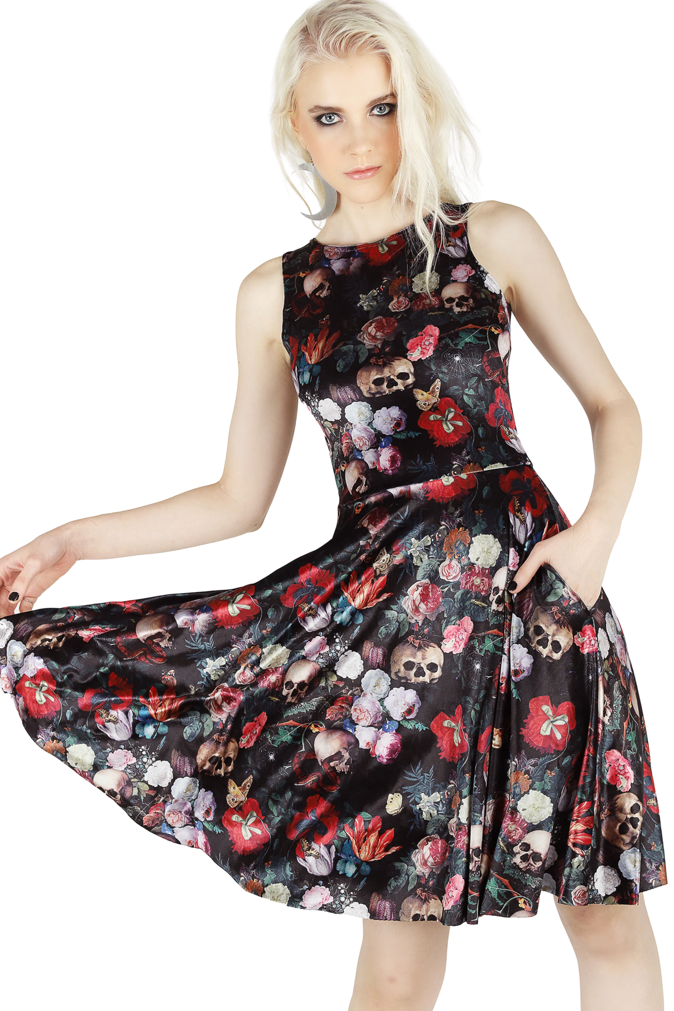 Garden Of The Ancient Dead Velvet Princess Longline Dress