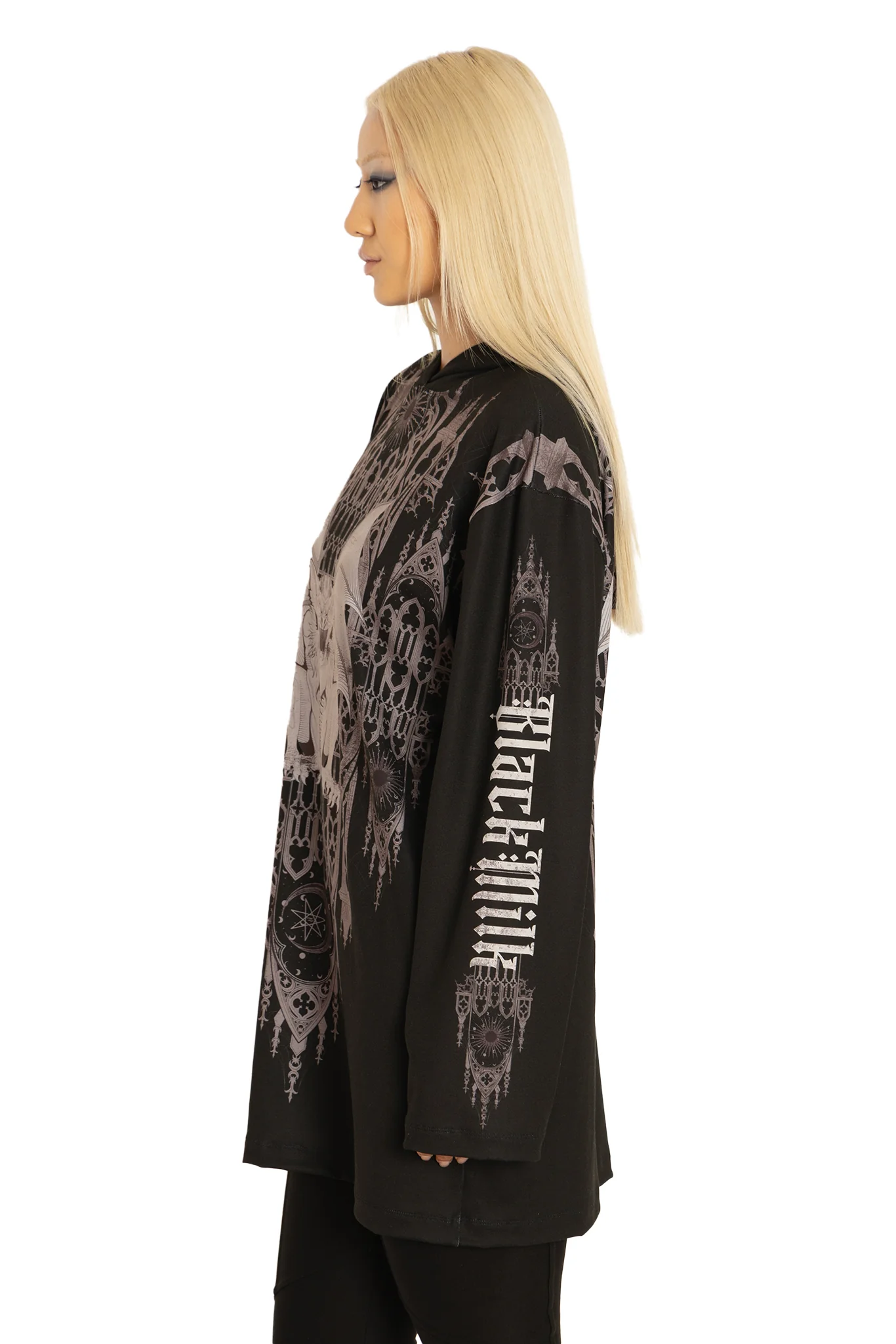 Gargoyle Guardian Long Sleeve Hooded Big Tee - Image 6