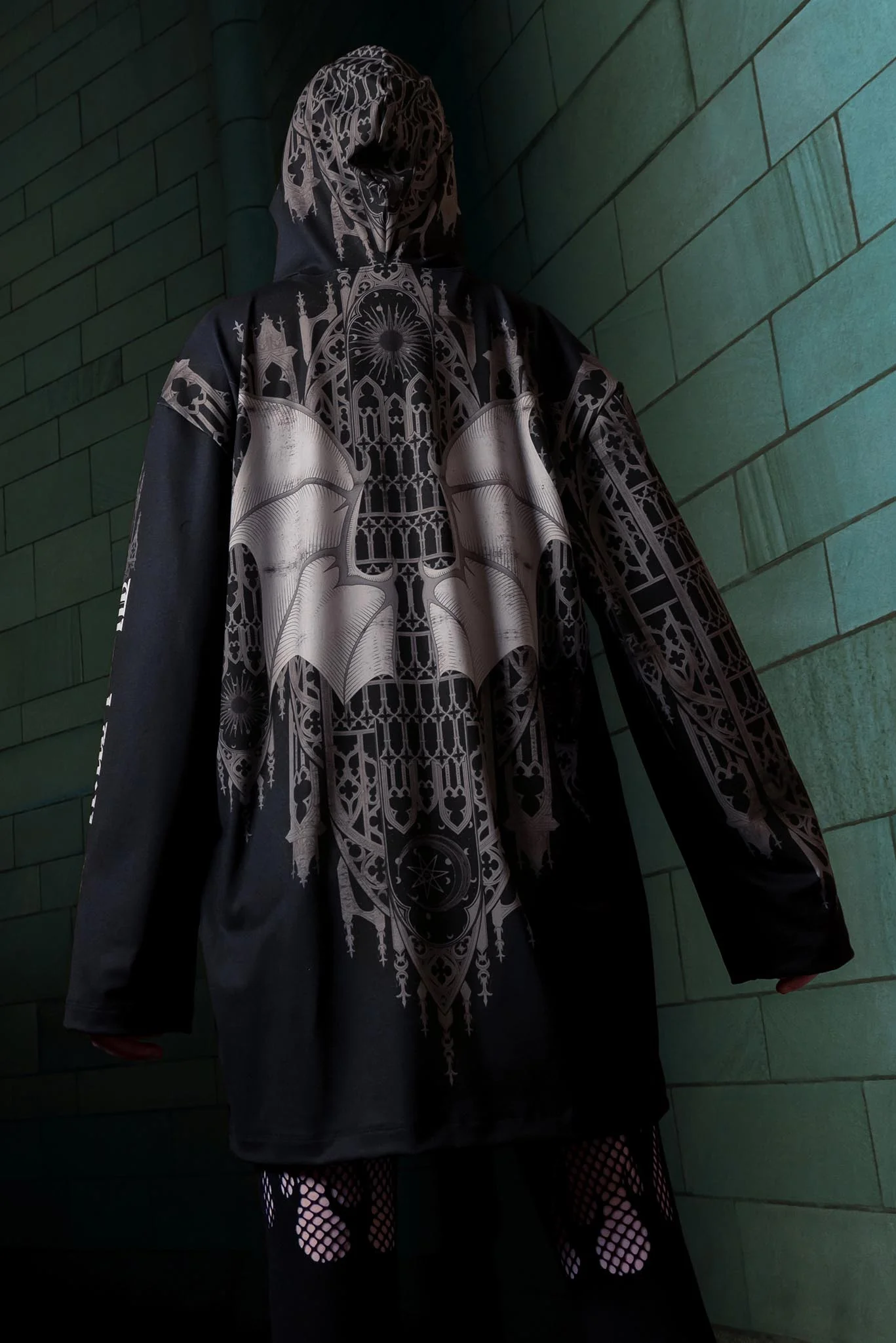 Gargoyle Guardian Long Sleeve Hooded Big Tee - Image 8