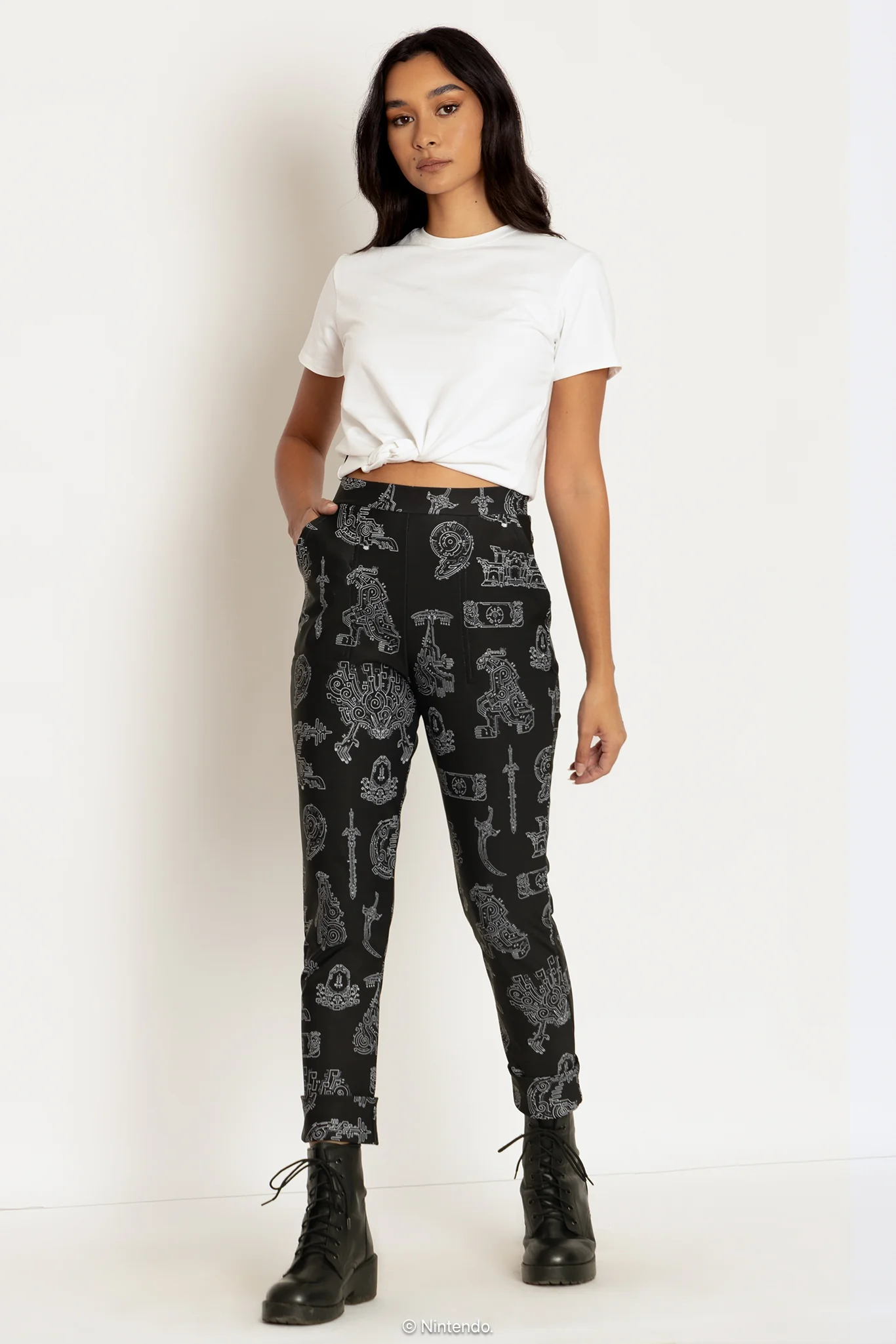 Geoglyphs Cuffed Pants