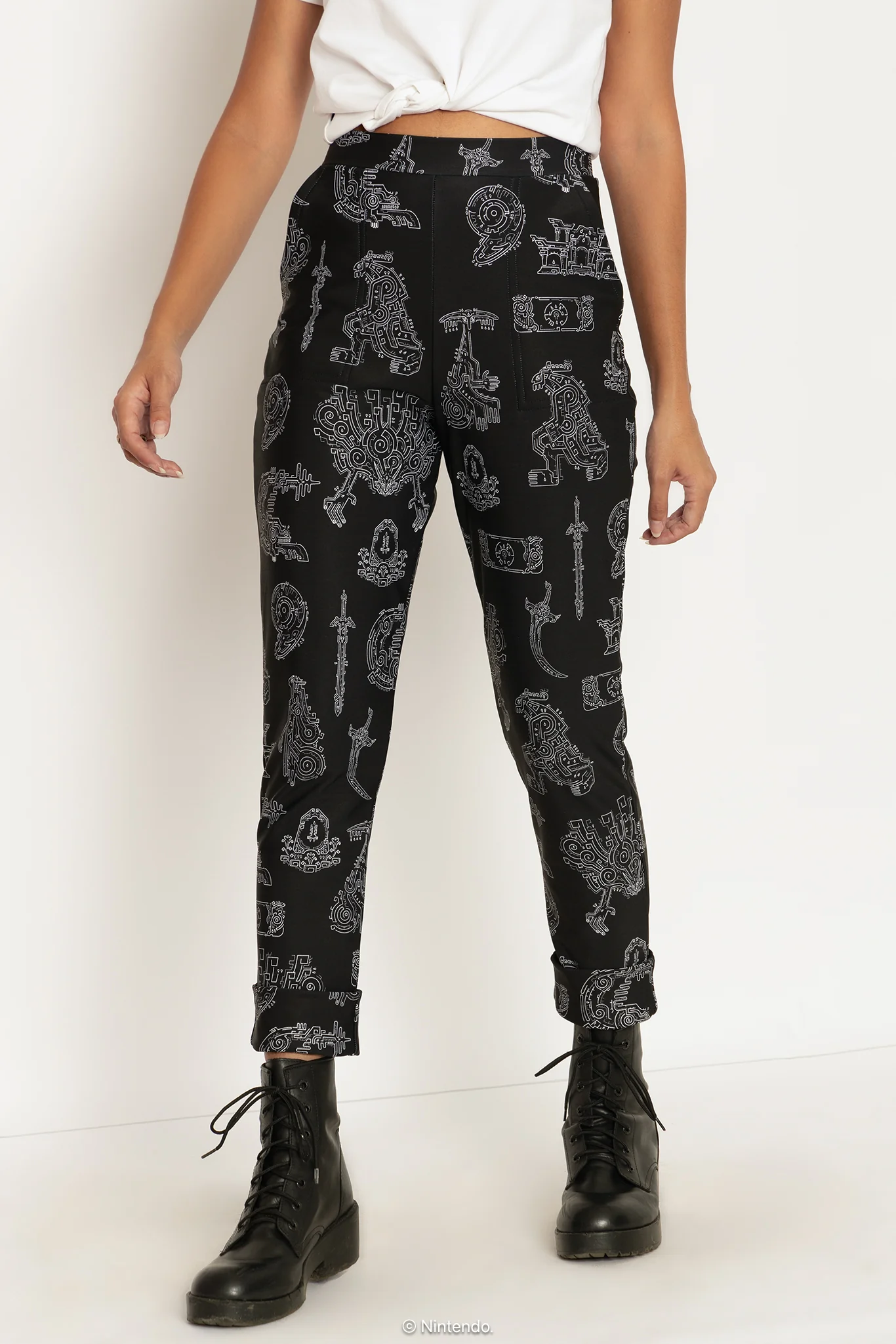 Geoglyphs Cuffed Pants - Image 4