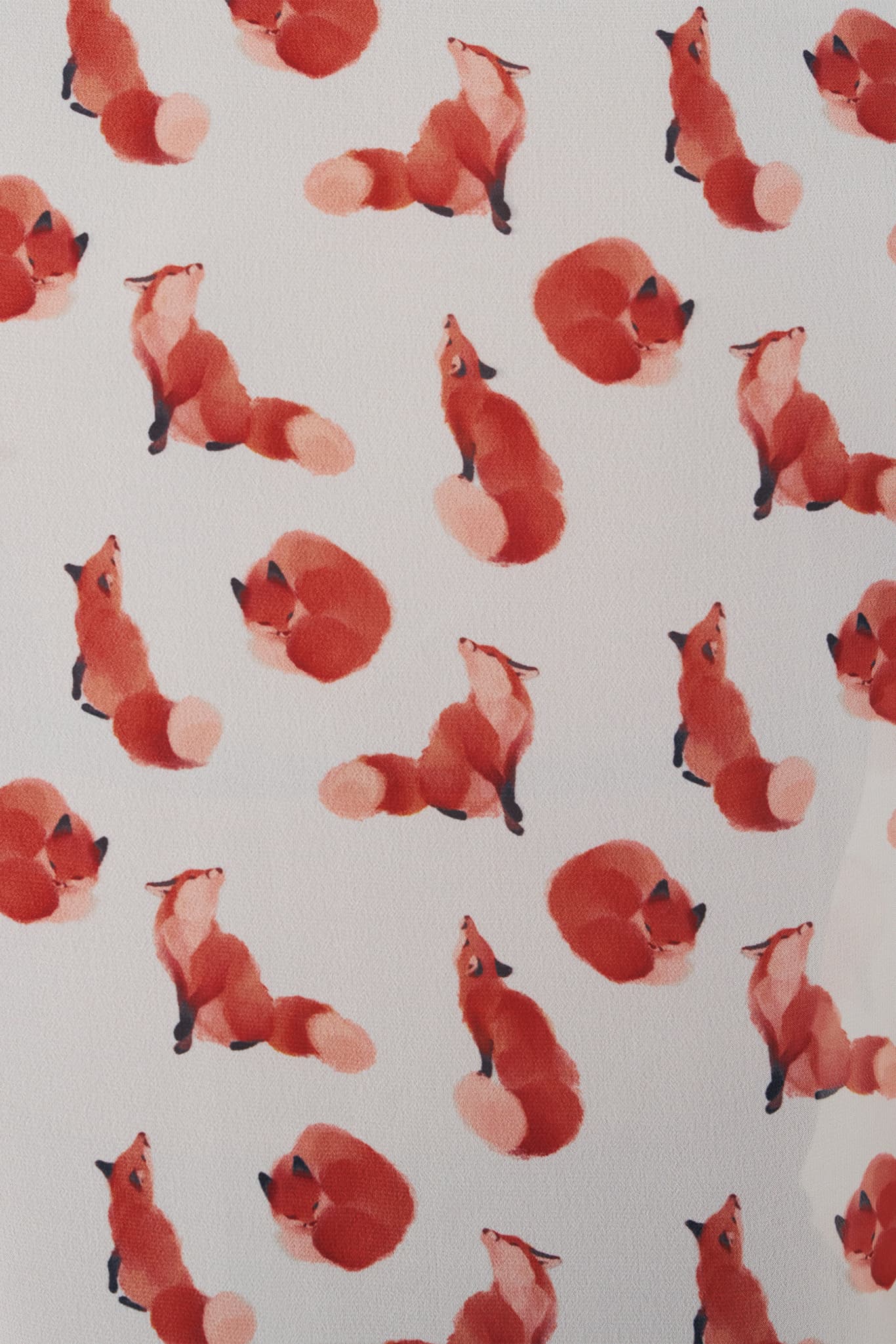 Ghost Foxes Long Sleeve Cute As A Button Shirt - Image 6