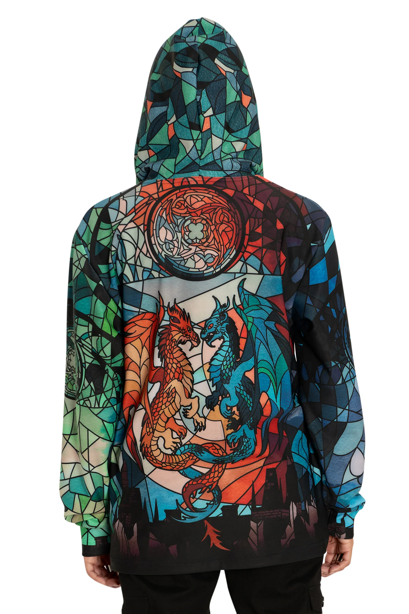 Glass Dragons Hoodie Sweater - Image 2