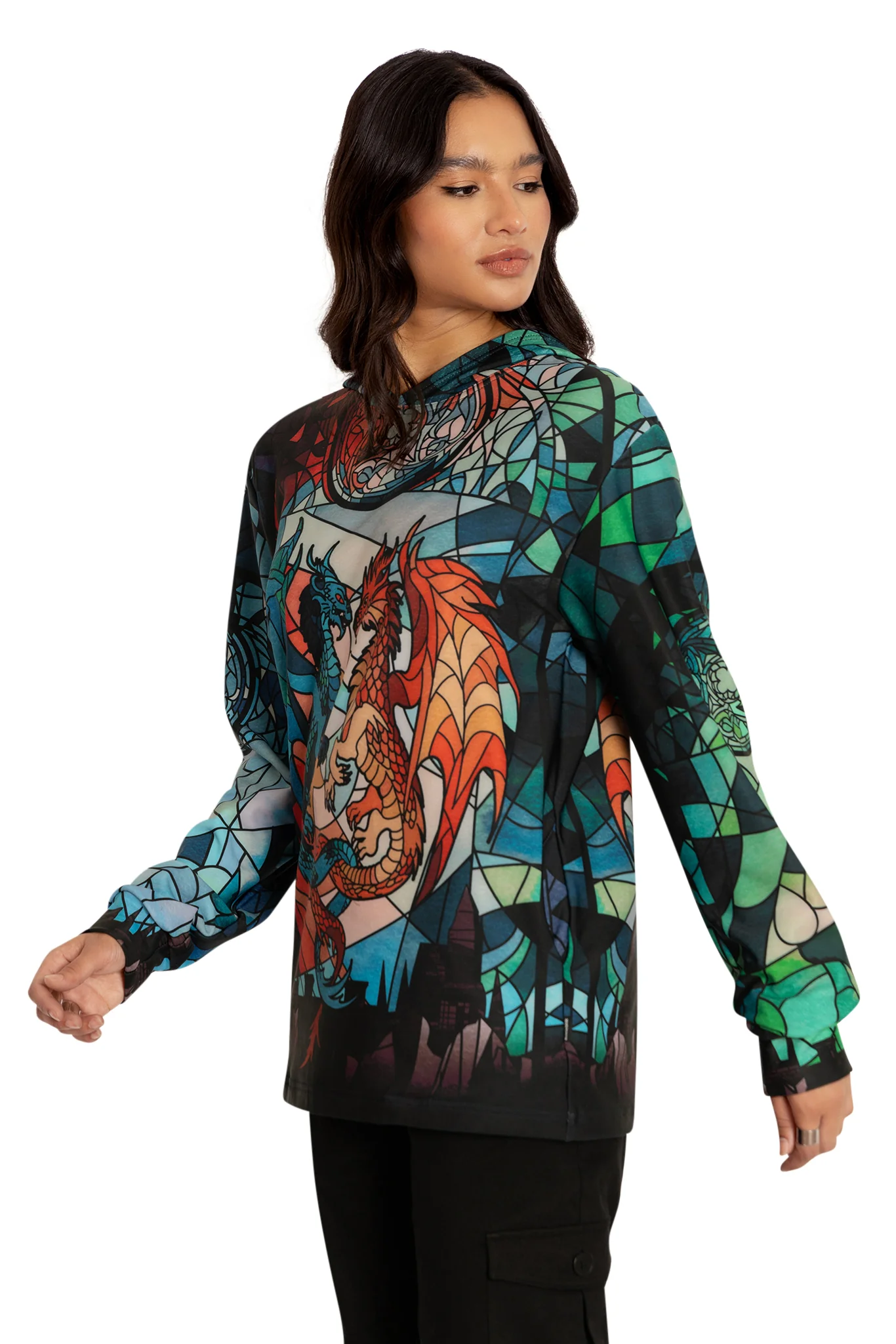 Glass Dragons Hoodie Sweater - Image 5